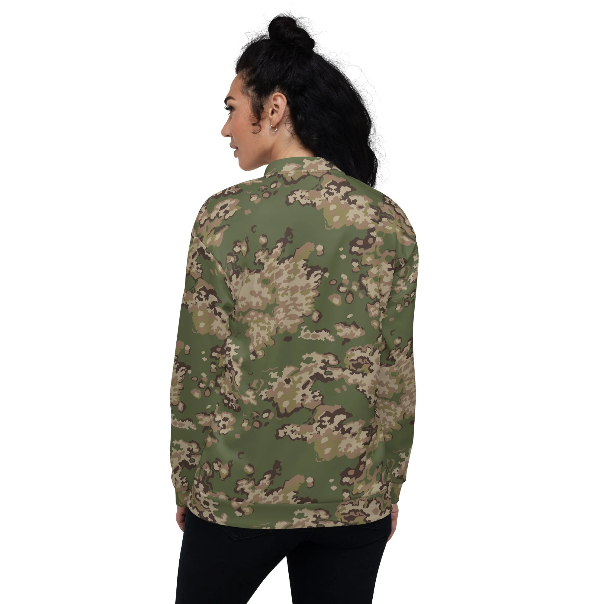 Russian Partizan Multi-terrain CAMO Unisex Bomber Jacket - Image 5