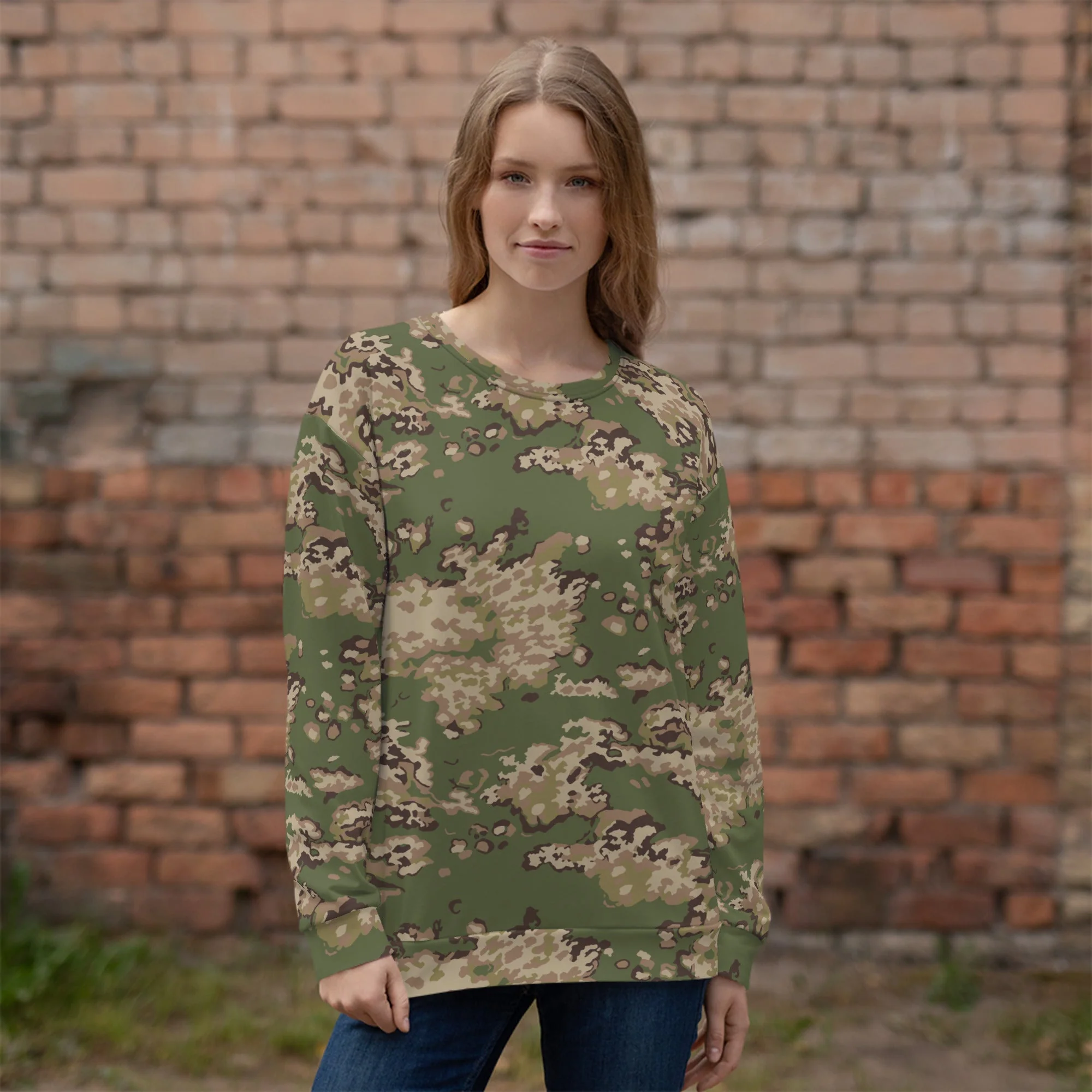 Russian Partizan Multi-terrain CAMO Unisex Sweatshirt - Image 2