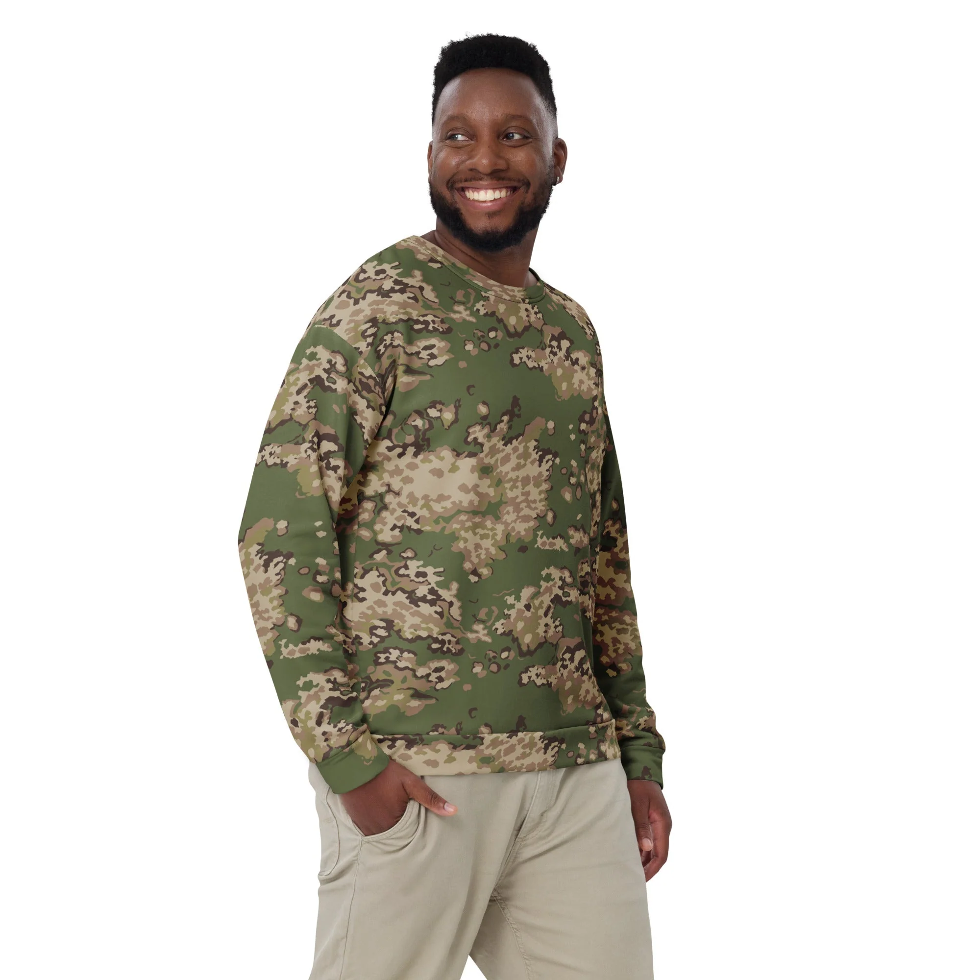 Russian Partizan Multi-terrain CAMO Unisex Sweatshirt - Image 5