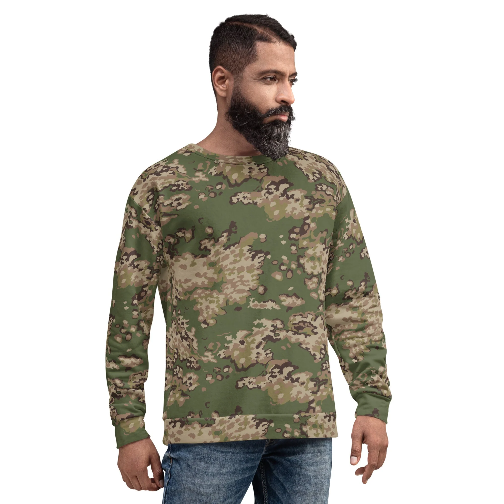 Russian Partizan Multi-terrain CAMO Unisex Sweatshirt - Image 9
