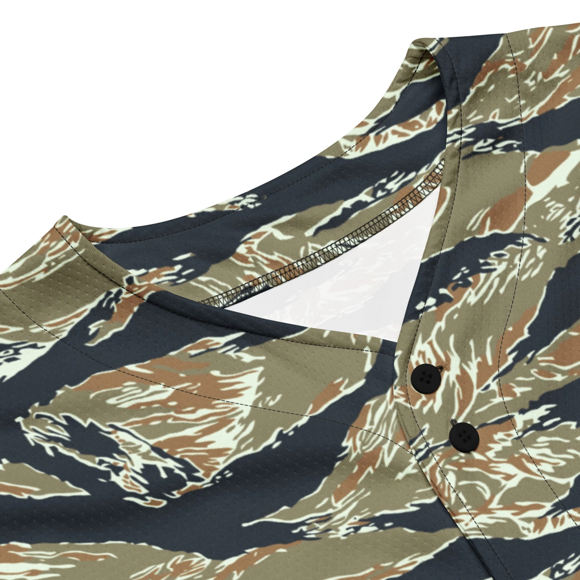 Philippine Tiger Stripe Special Forces Distinctive Uniform (SDFU) CAMO Unisex Baseball Jersey - Image 15