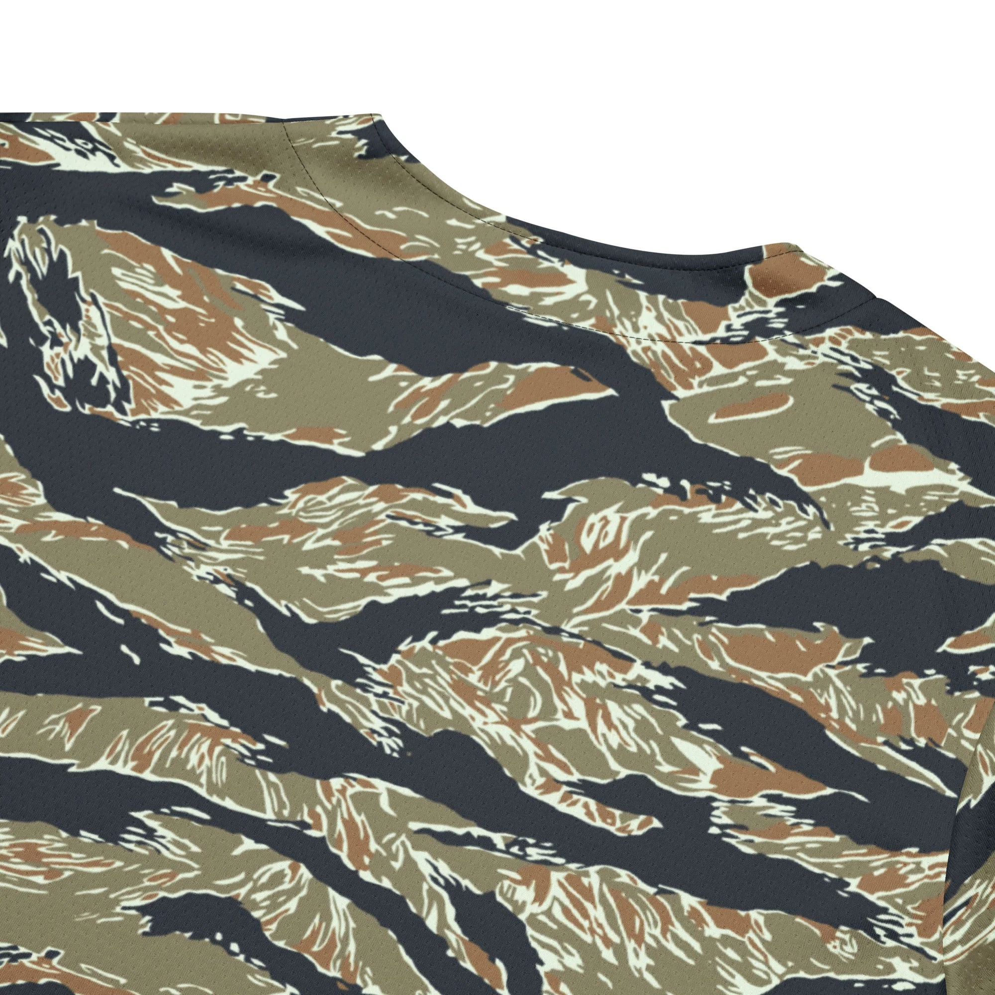 Philippine Tiger Stripe Special Forces Distinctive Uniform (SDFU) CAMO Unisex Baseball Jersey - Image 5