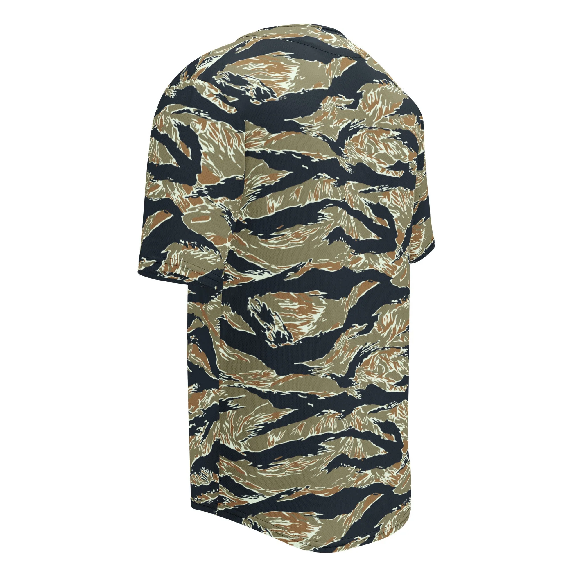 Philippine Tiger Stripe Special Forces Distinctive Uniform (SDFU) CAMO Unisex Baseball Jersey - Image 6