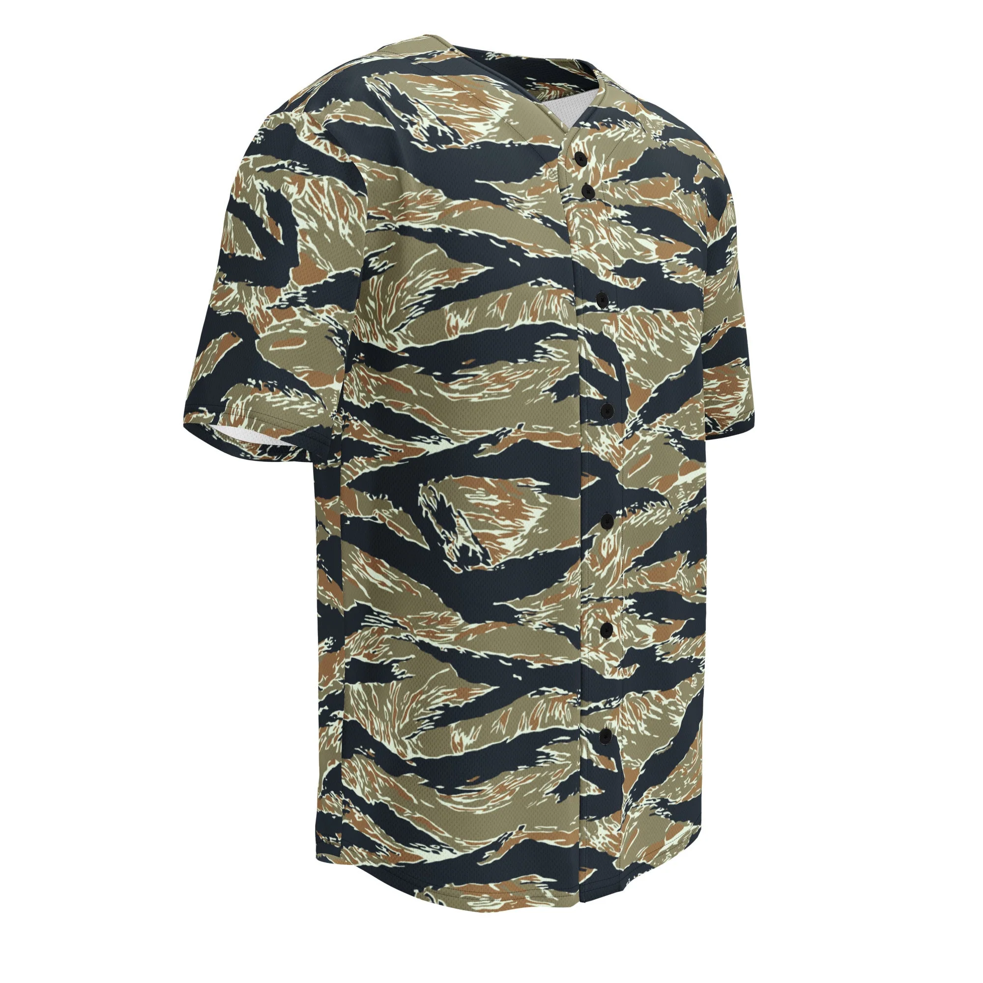 Philippine Tiger Stripe Special Forces Distinctive Uniform (SDFU) CAMO Unisex Baseball Jersey - Image 7