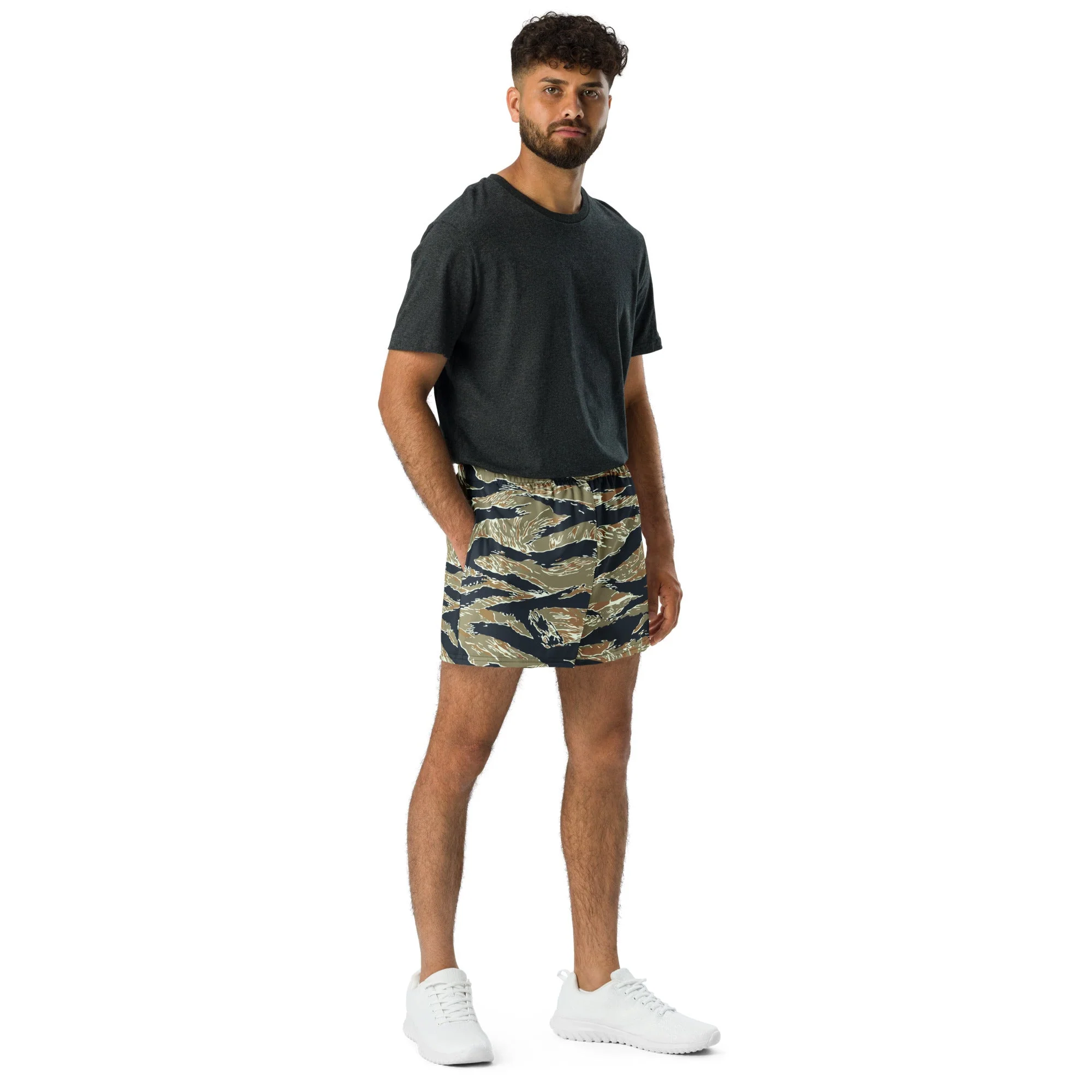 Philippine Tiger Stripe Special Forces Distinctive Uniform (SDFU) CAMO Unisex Athletic Shorts - Image 3