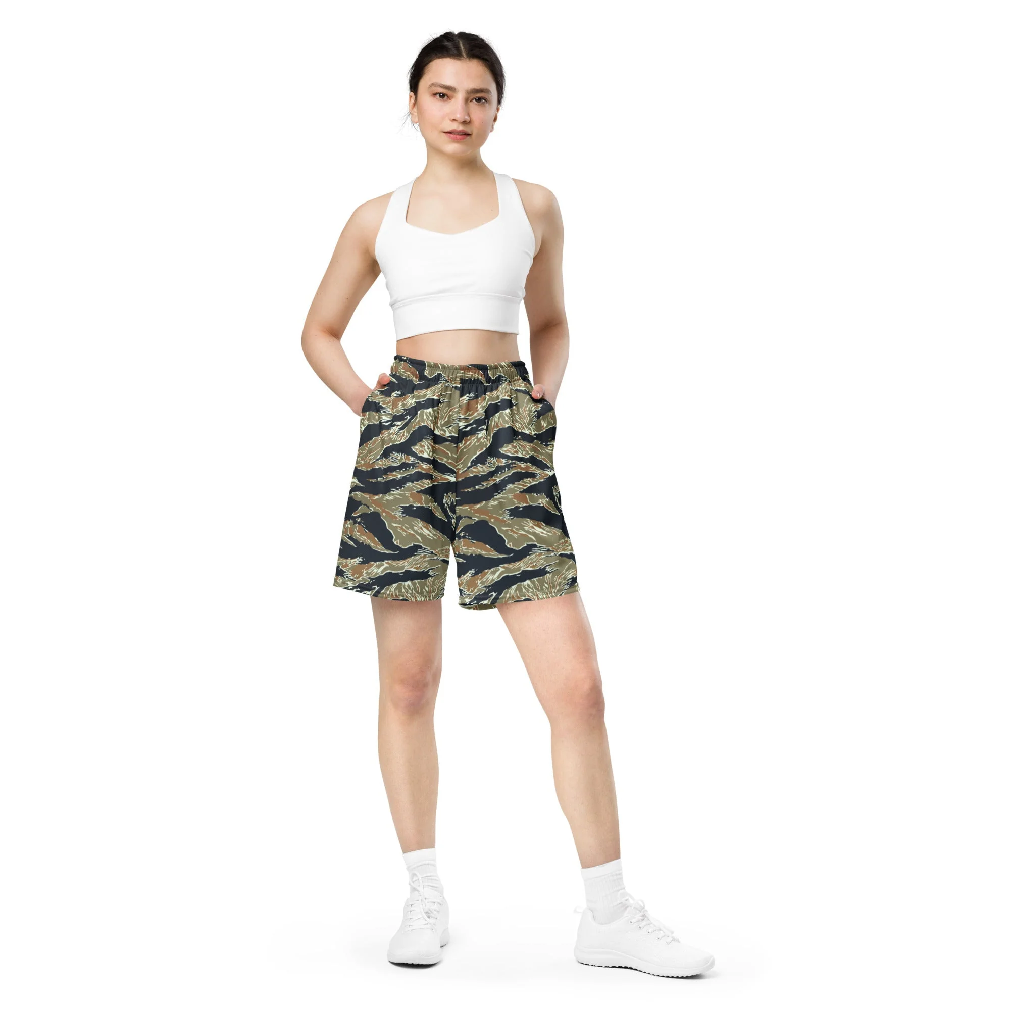 Philippine Tiger Stripe Special Forces Distinctive Uniform (SDFU) CAMO Unisex Mesh Shorts - Image 11