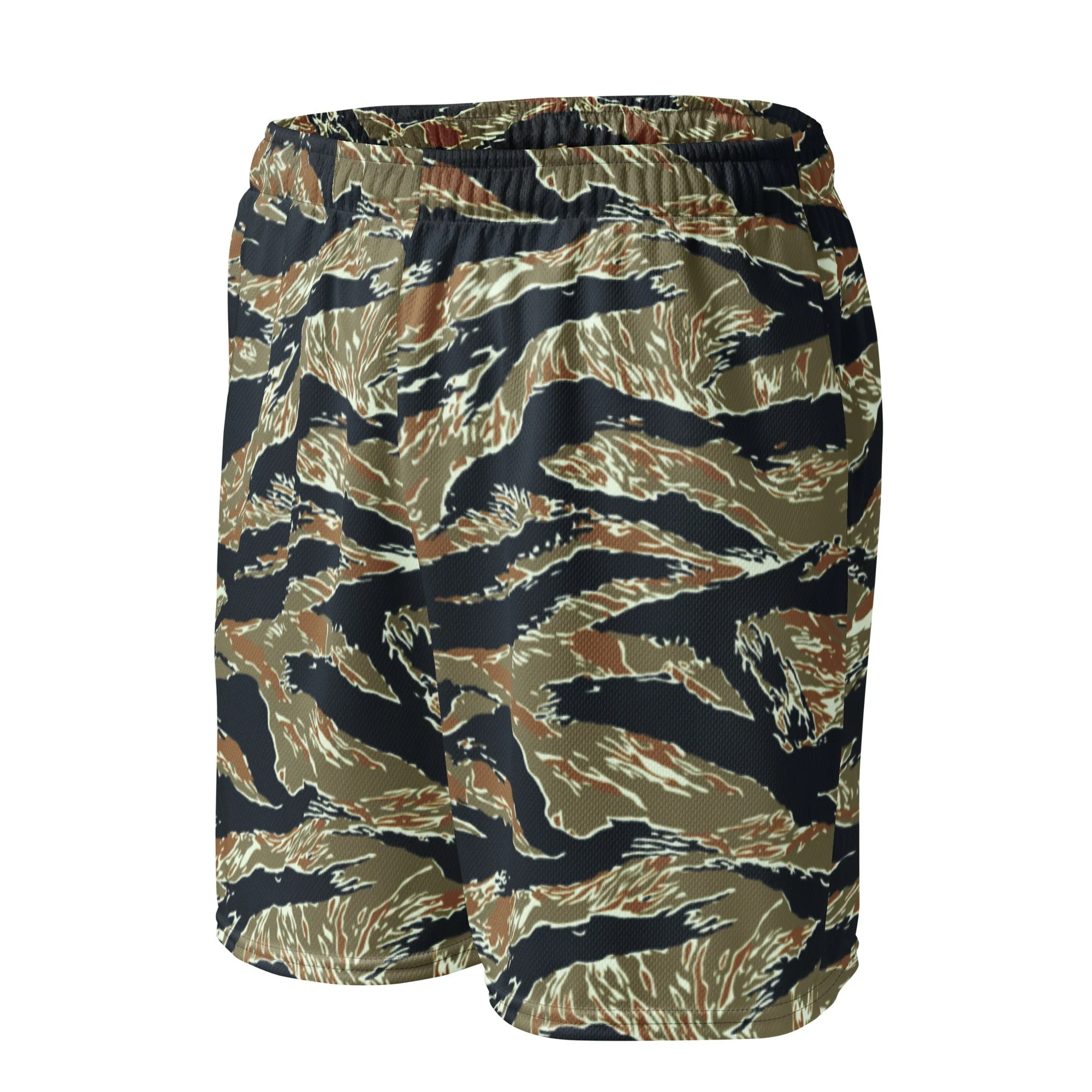 Philippine Tiger Stripe Special Forces Distinctive Uniform (SDFU) CAMO Unisex Mesh Shorts - Image 6