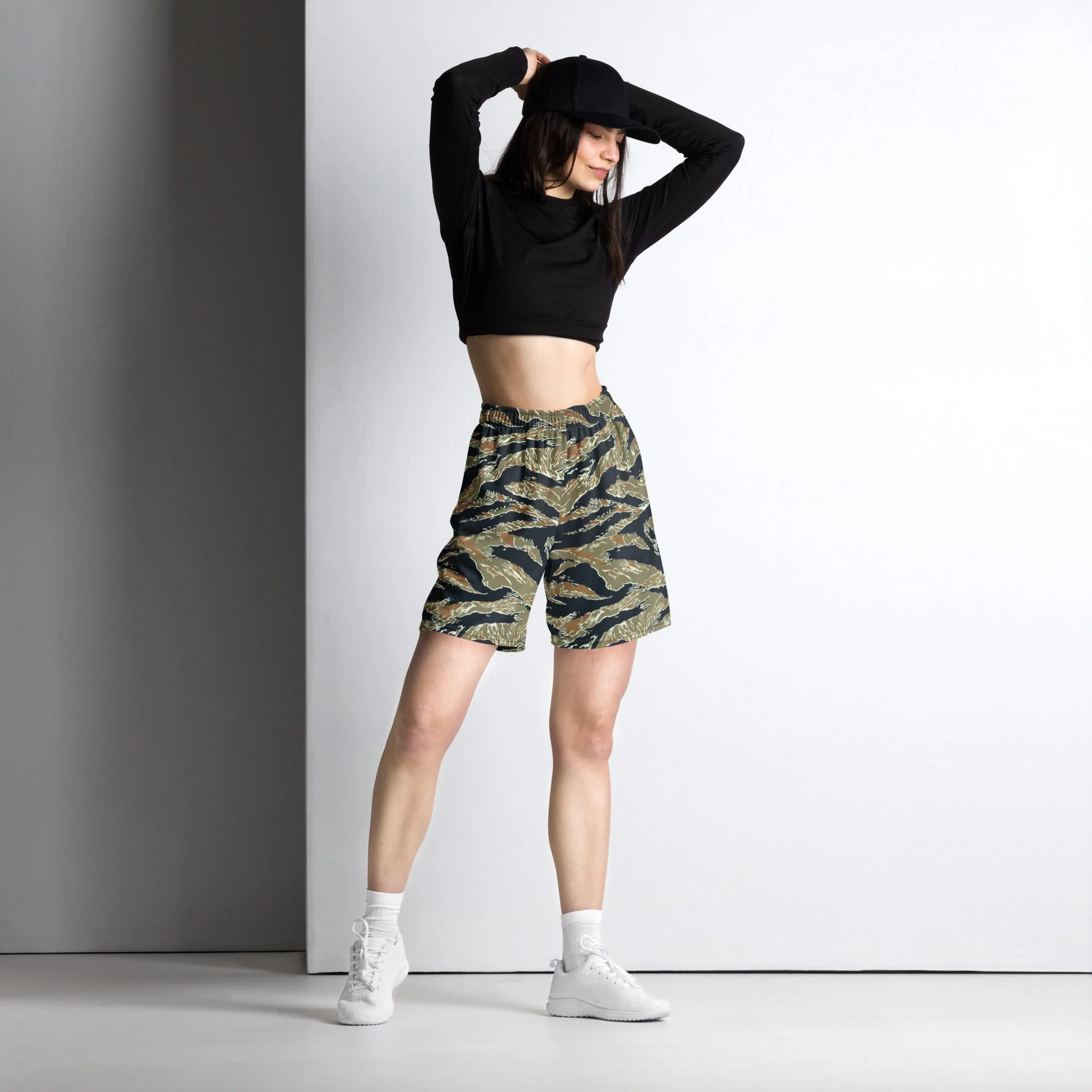 Philippine Tiger Stripe Special Forces Distinctive Uniform (SDFU) CAMO Unisex Mesh Shorts - Image 7