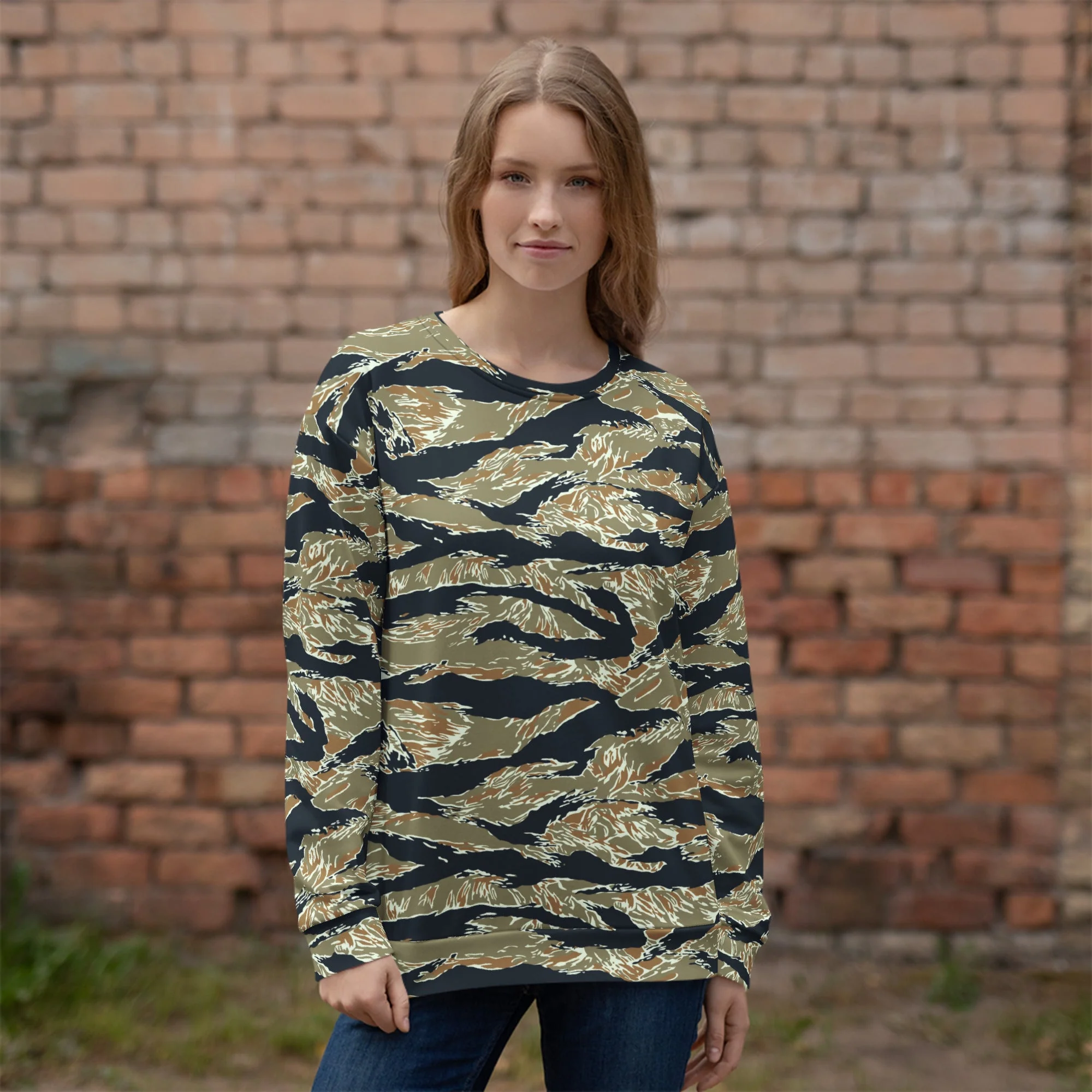 Philippine Tiger Stripe Special Forces Distinctive Uniform (SDFU) CAMO Unisex Sweatshirt - Image 2