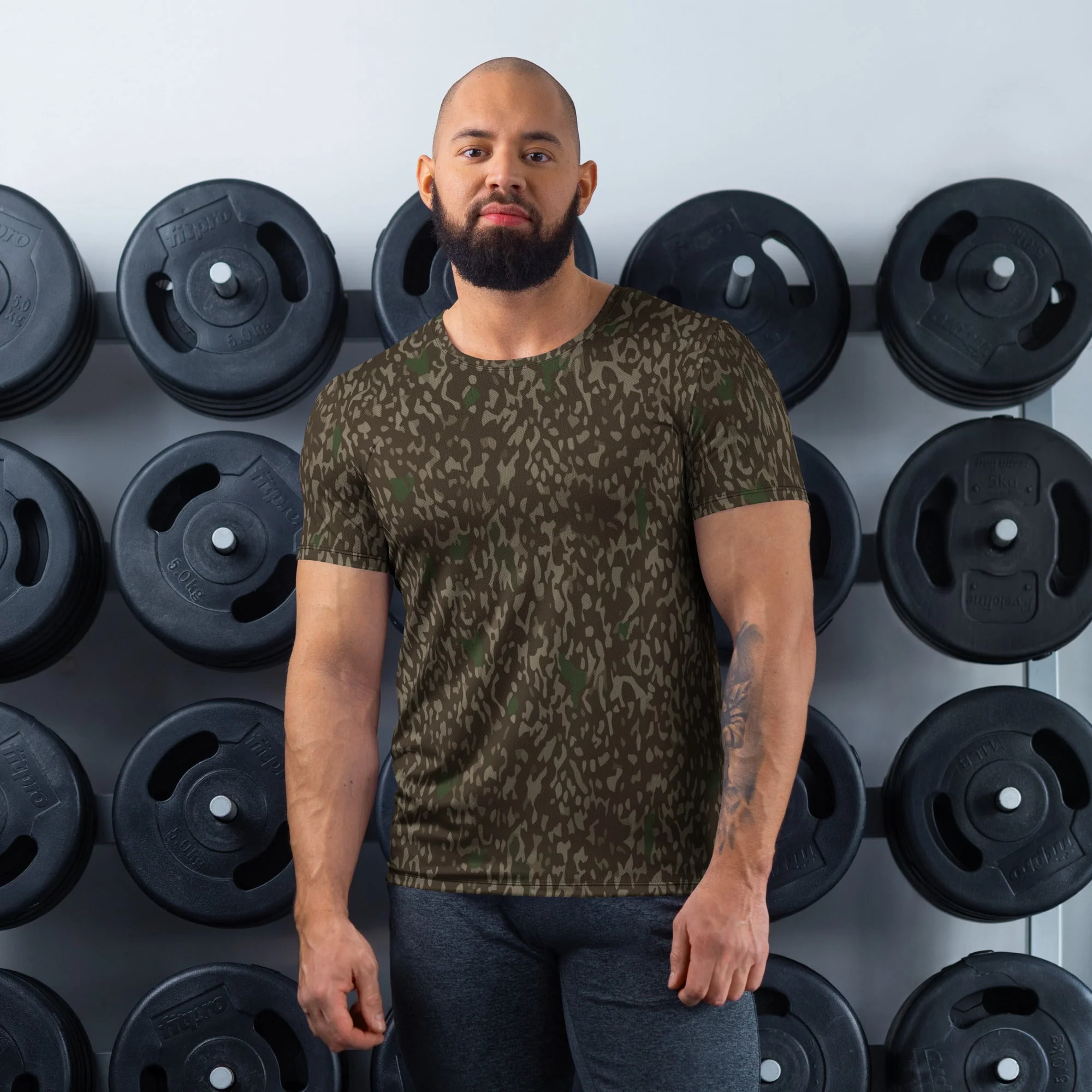 Pinefall Shroud CAMO Mens Athletic T-Shirt
