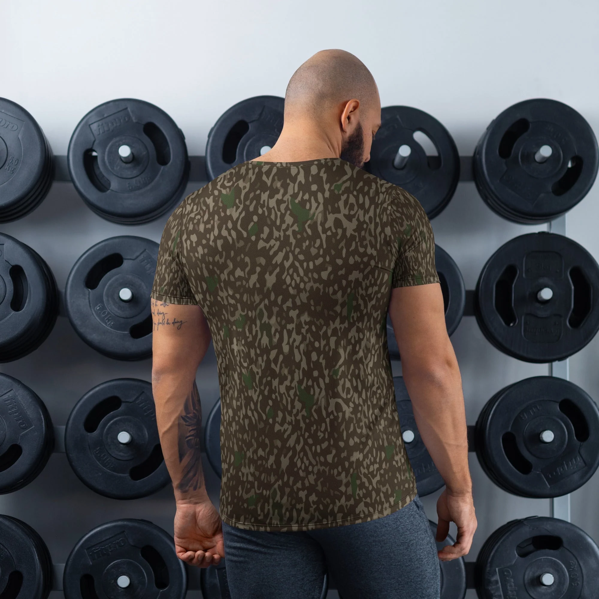 Pinefall Shroud CAMO Mens Athletic T-Shirt - Image 4