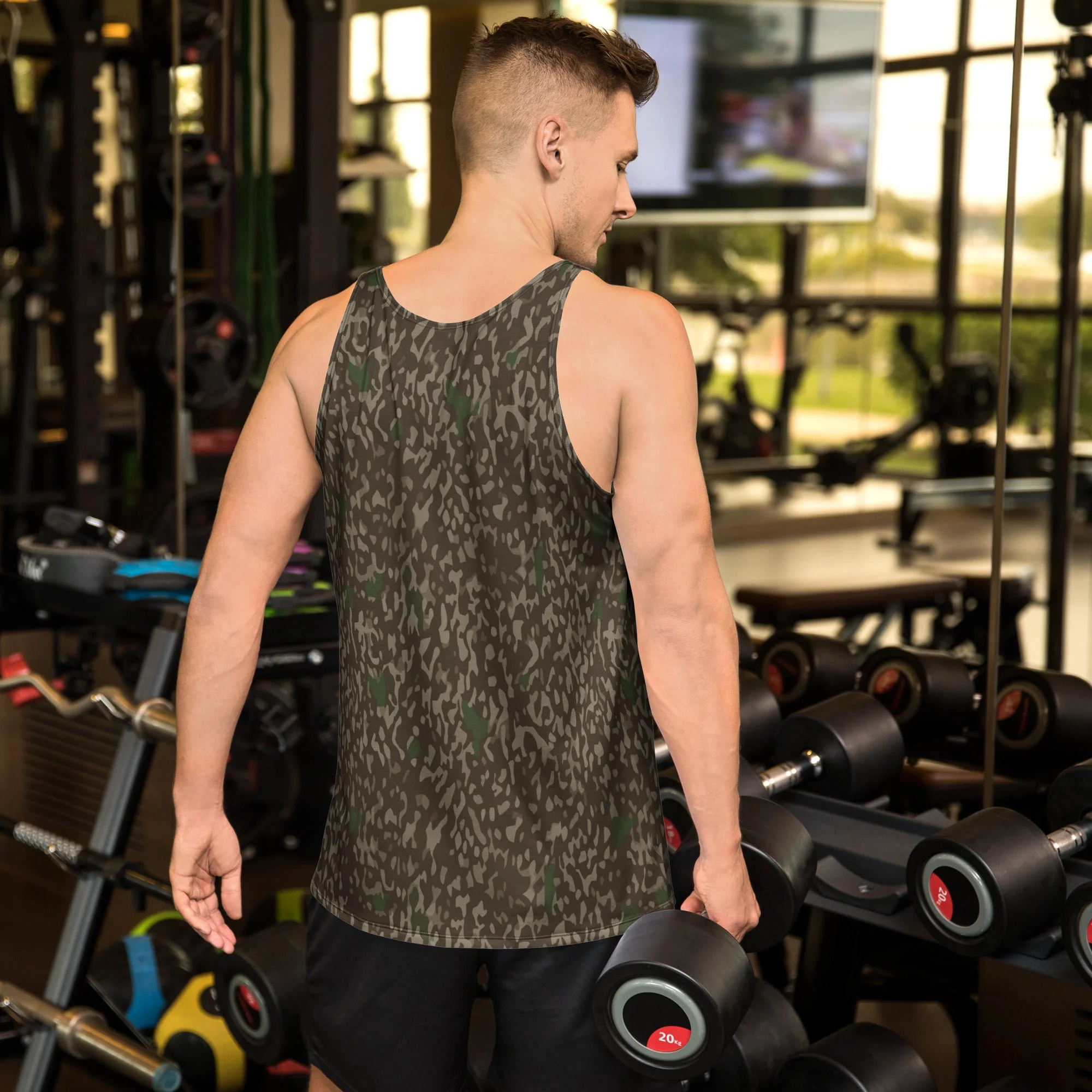 Pinefall Shroud CAMO Unisex Tank Top - Image 4