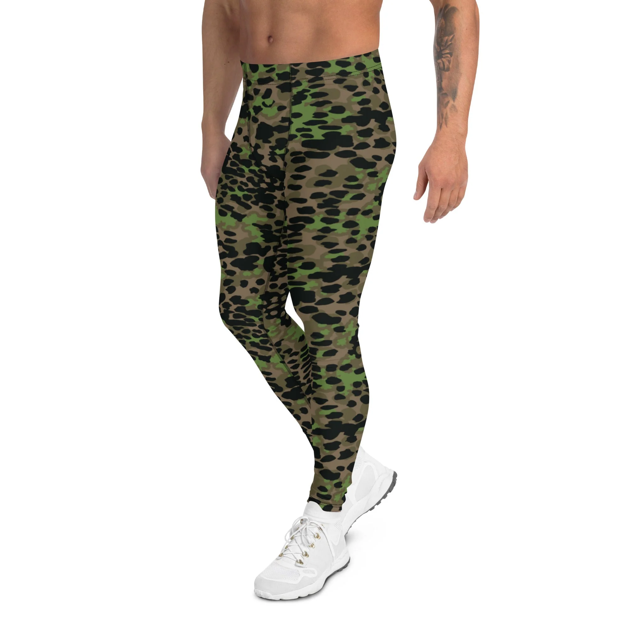 German Plane Tree Platanenmuster Spring CAMO Mens Leggings - Image 4