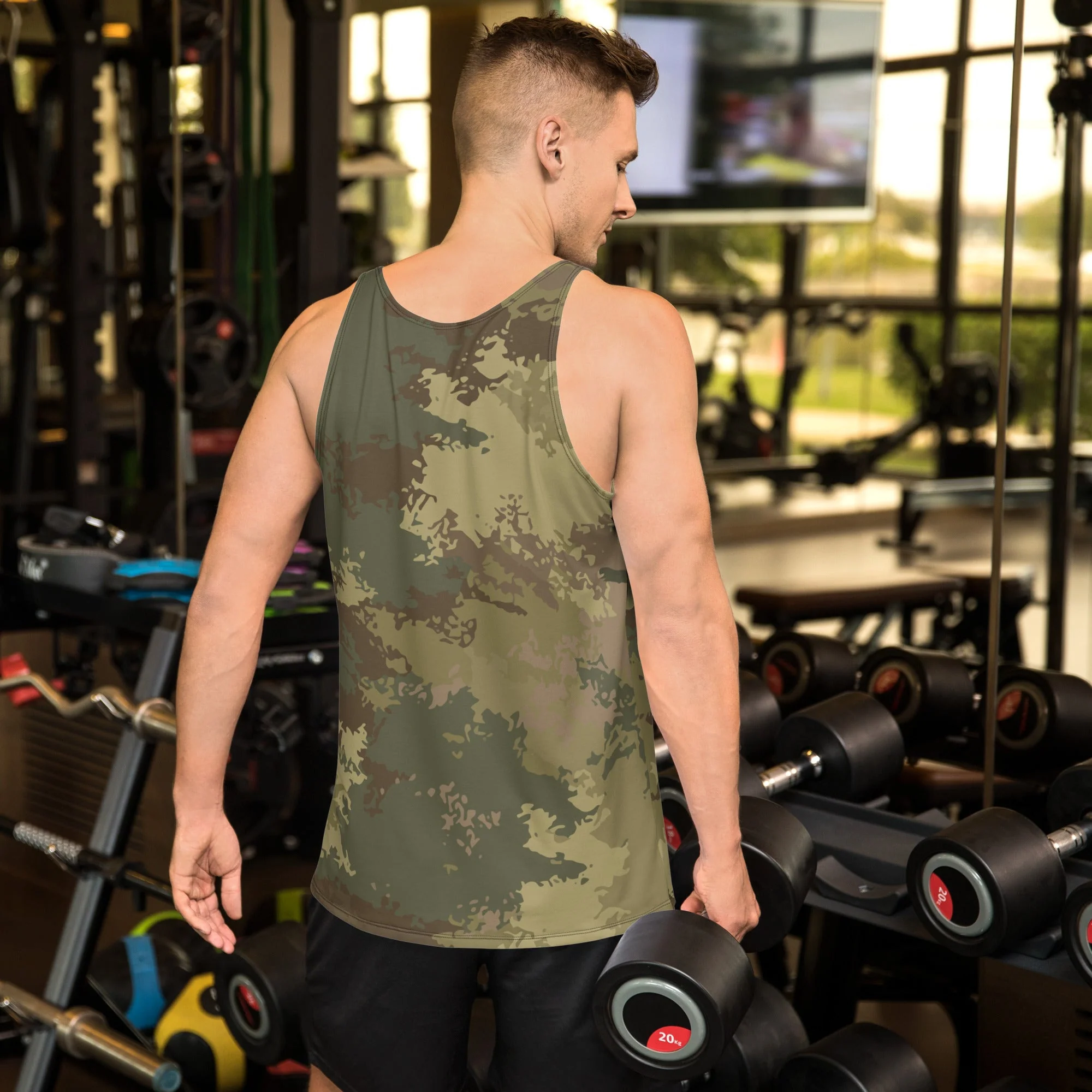 Poisonous Multi-Terrain CAMO Unisex Tank Top - Image 2