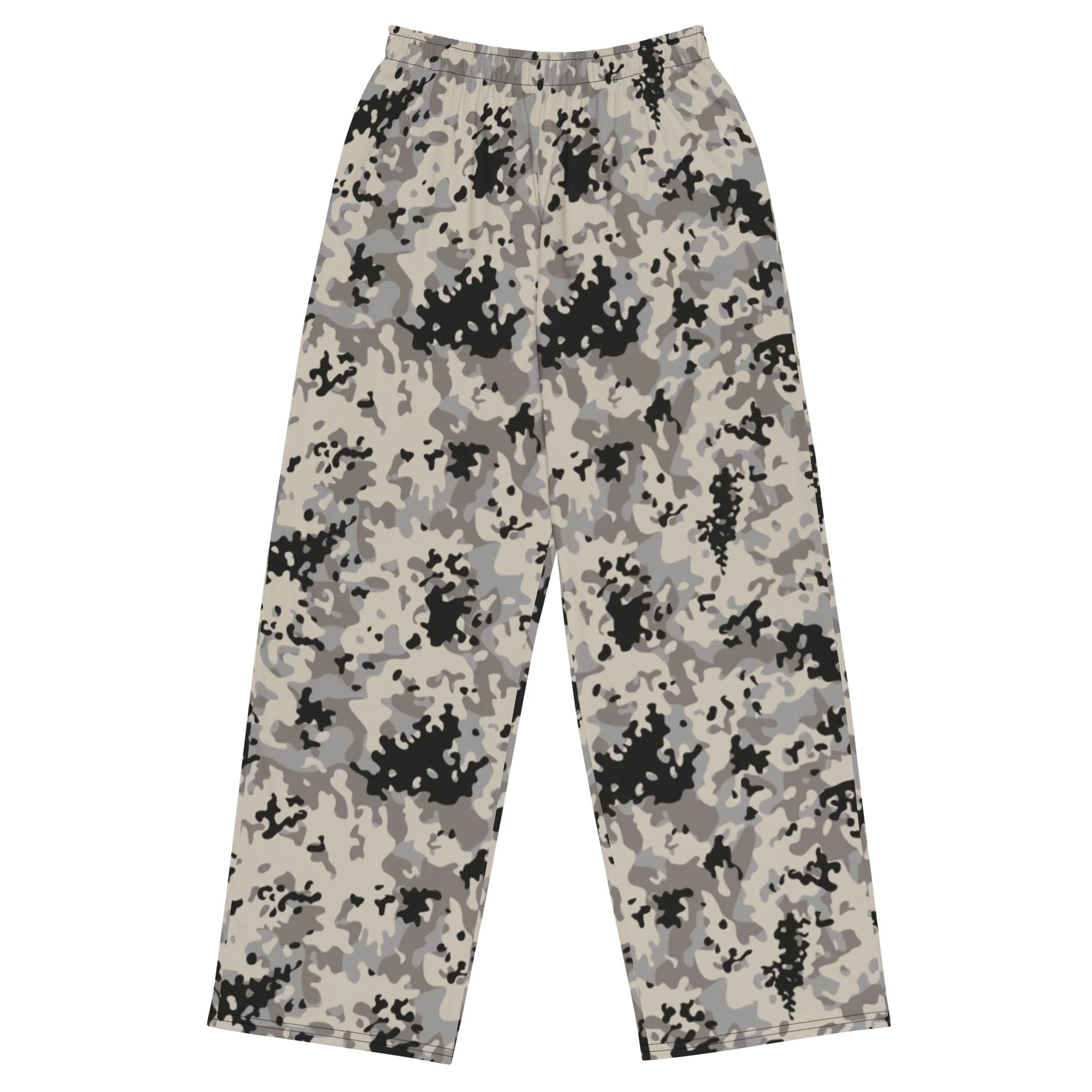 Polish Flecktarn Urban Anti-Terrorist CAMO Unisex Wide-Leg Leisure Pants
