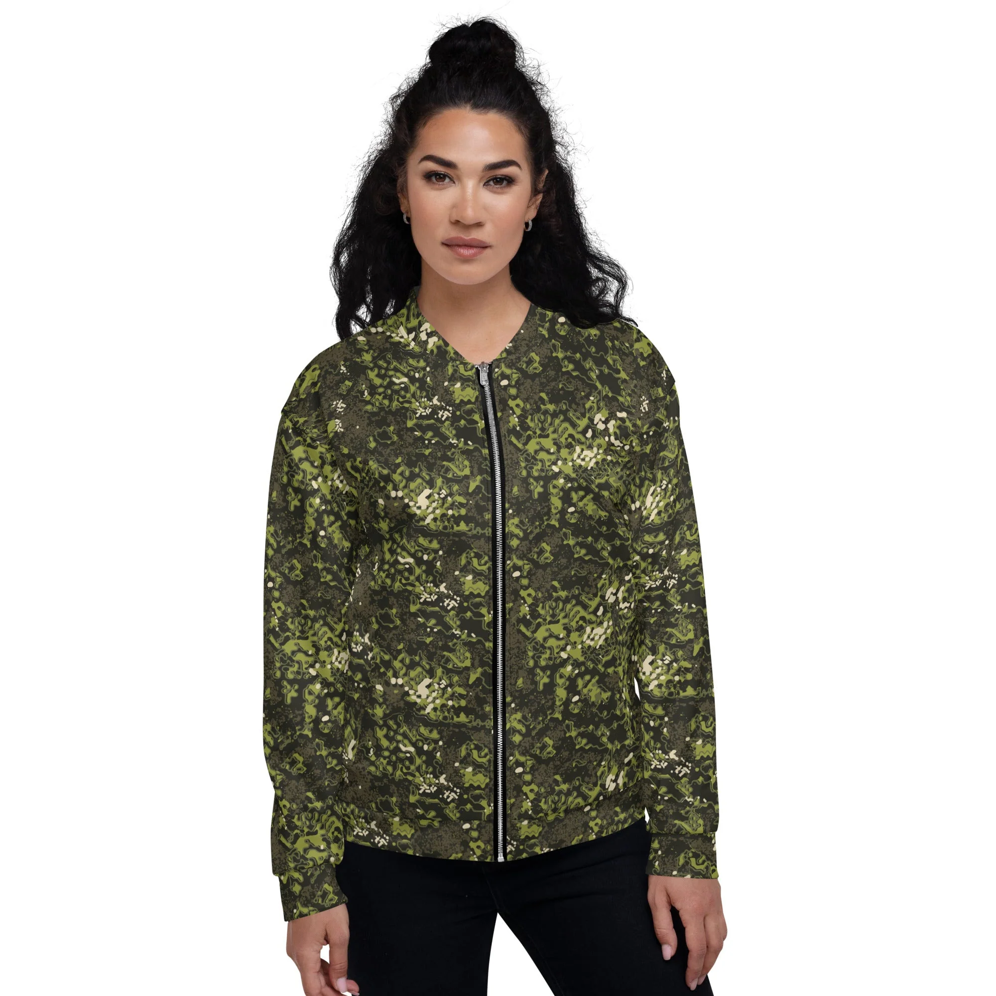 Polish Modular Adaptive Penetrative Ambush (MAPA) CAMO Unisex Bomber Jacket - Image 4