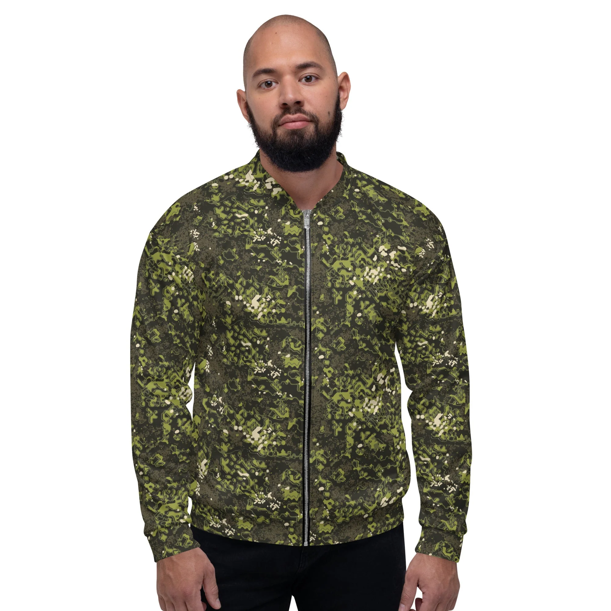 Polish Modular Adaptive Penetrative Ambush (MAPA) CAMO Unisex Bomber Jacket - Image 6
