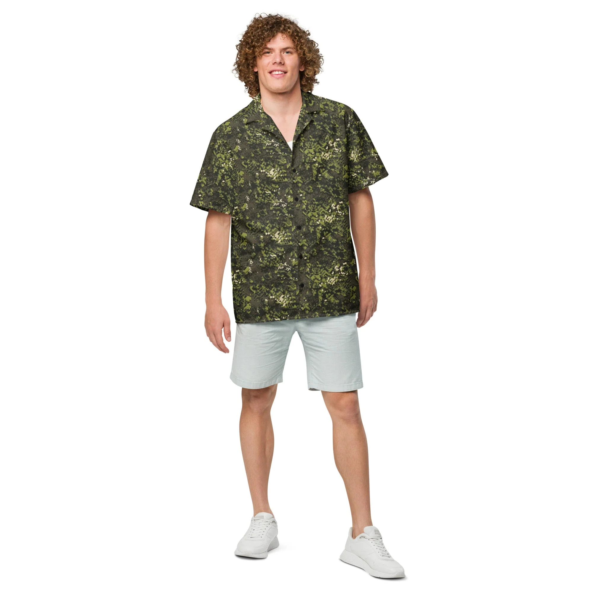 Polish Modular Adaptive Penetrative Ambush (MAPA) CAMO Unisex Short-Sleeve Button Shirt - Image 3