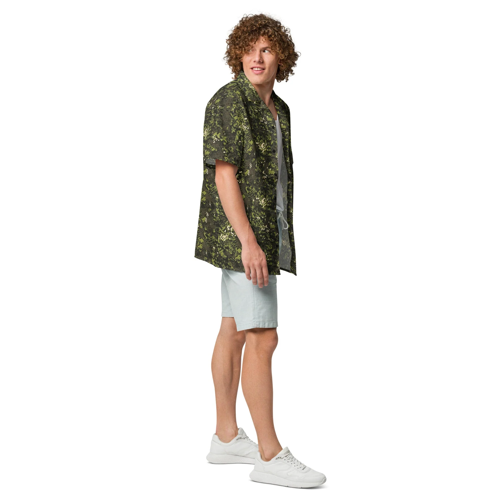 Polish Modular Adaptive Penetrative Ambush (MAPA) CAMO Unisex Short-Sleeve Button Shirt - Image 9