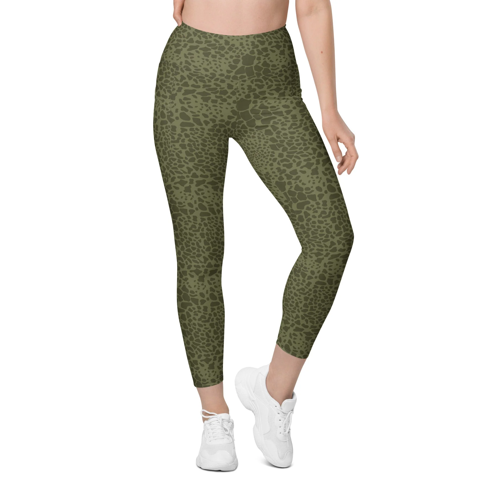 Polish WZ89 Puma CAMO Womens Leggings with Pockets - Image 4