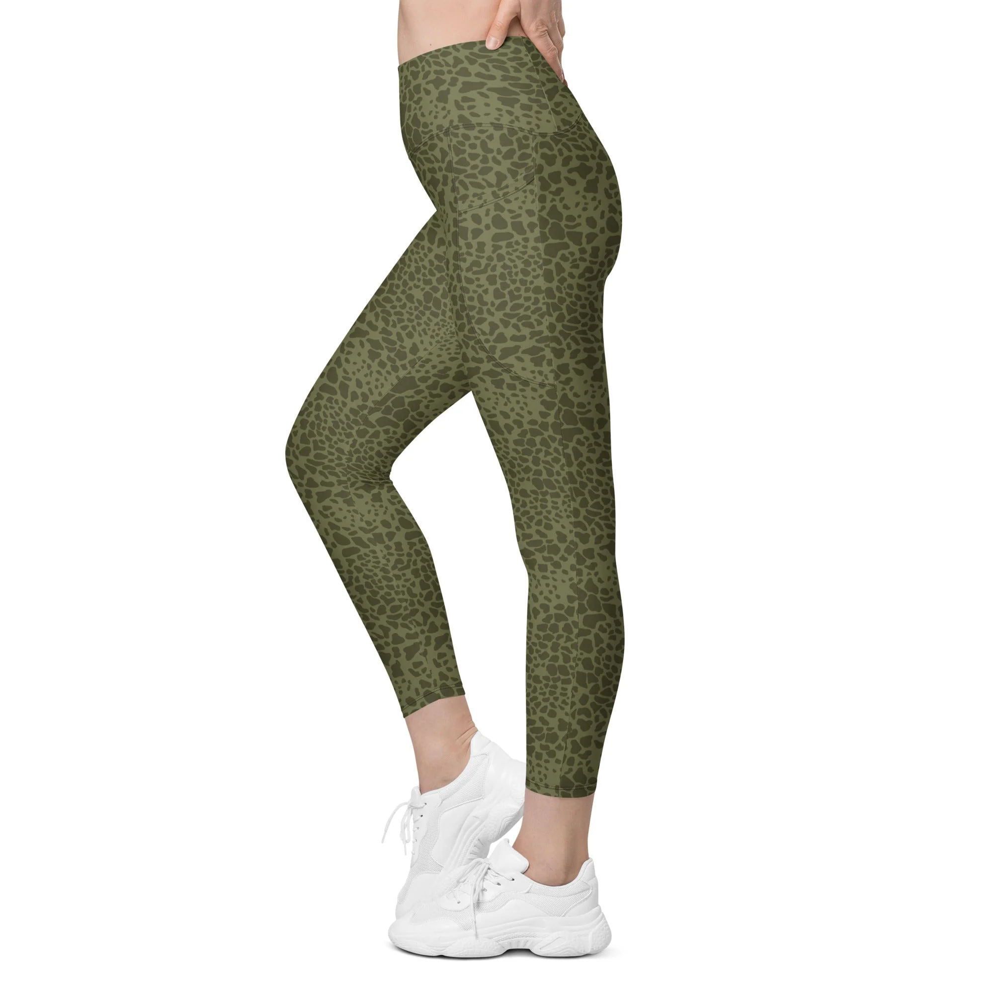 Polish WZ89 Puma CAMO Womens Leggings with Pockets - Image 5