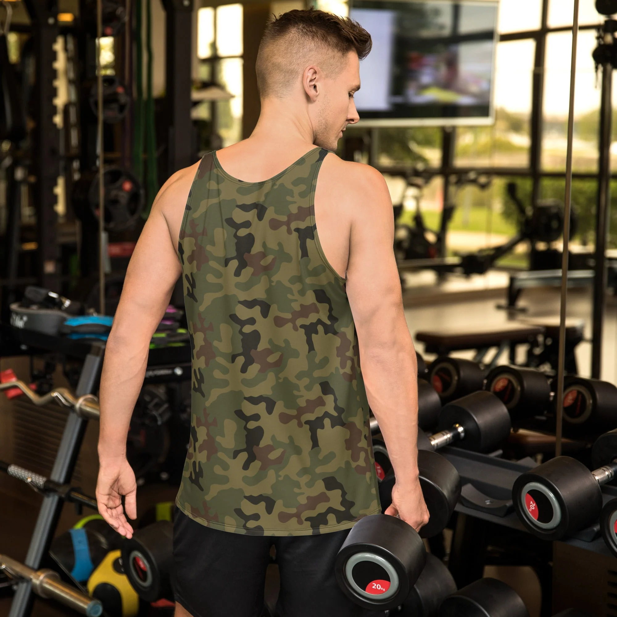 Polish Pantera WZ93 CAMO Unisex Tank Top - Image 2