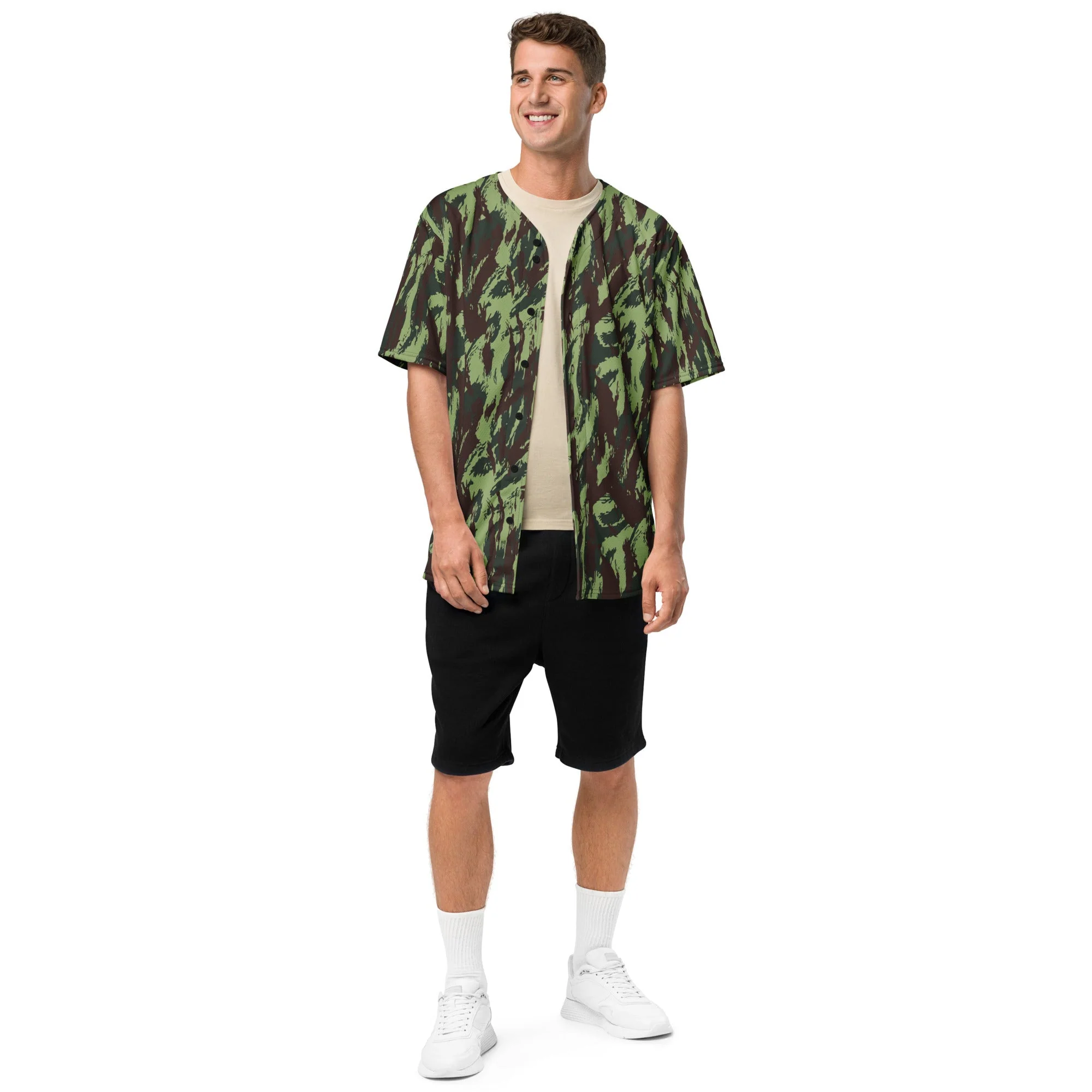 Portuguese Lizard Vertical CAMO Unisex Baseball Jersey - Image 13