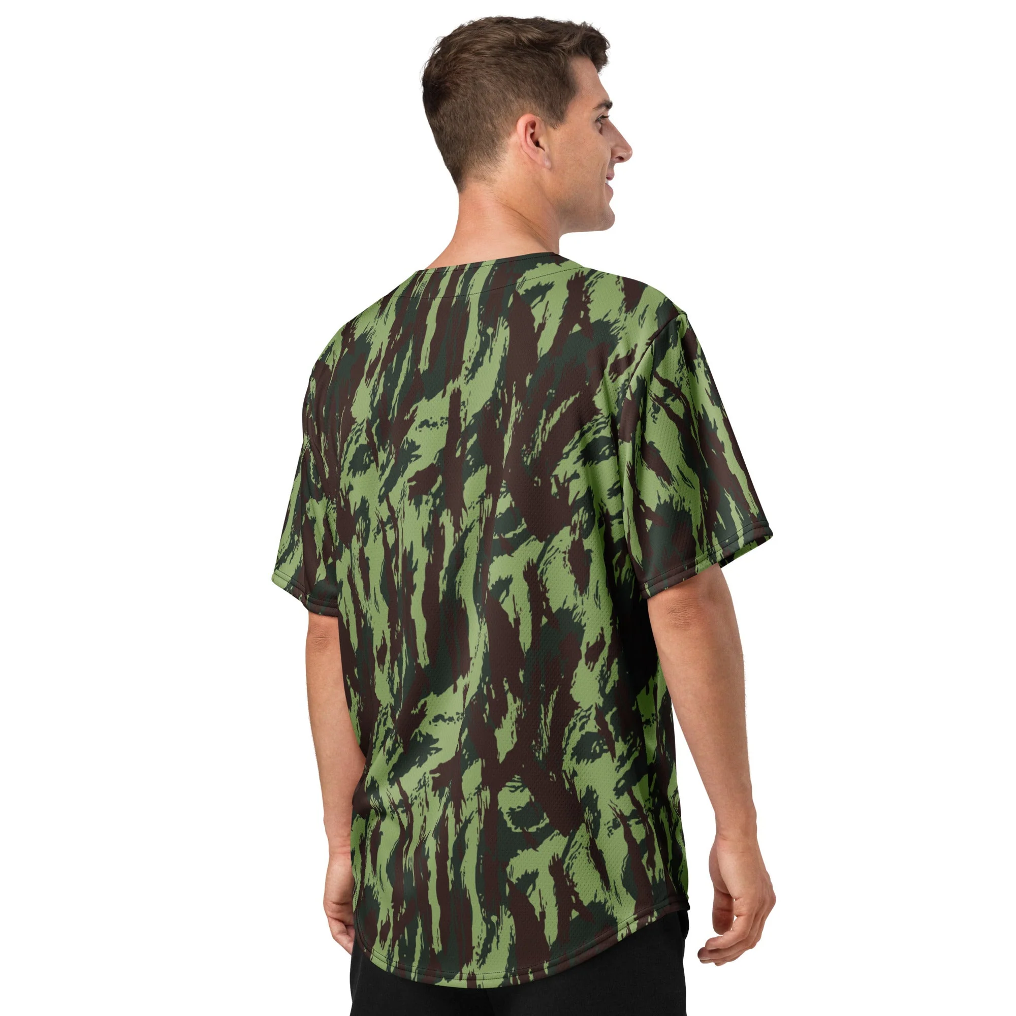 Portuguese Lizard Vertical CAMO Unisex Baseball Jersey - Image 8