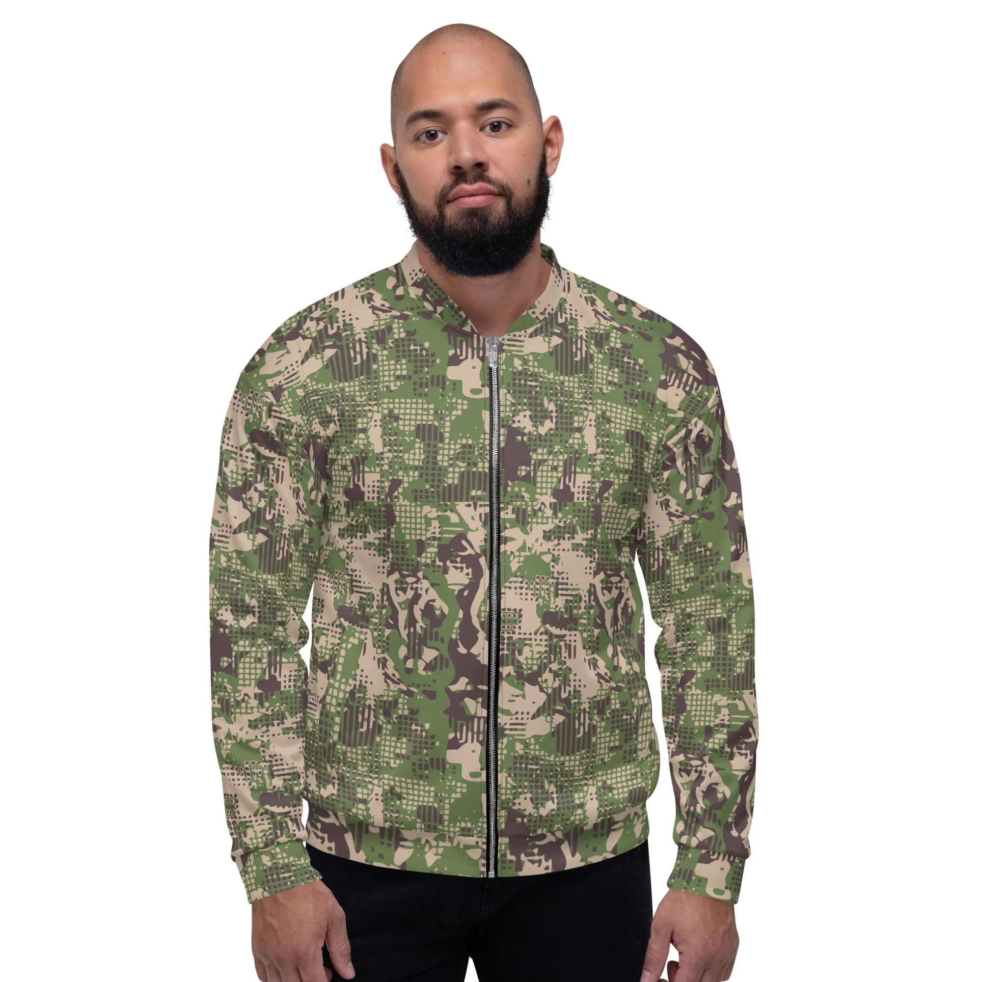 Ukrainian Predator CAMO Unisex Bomber Jacket - Image 6