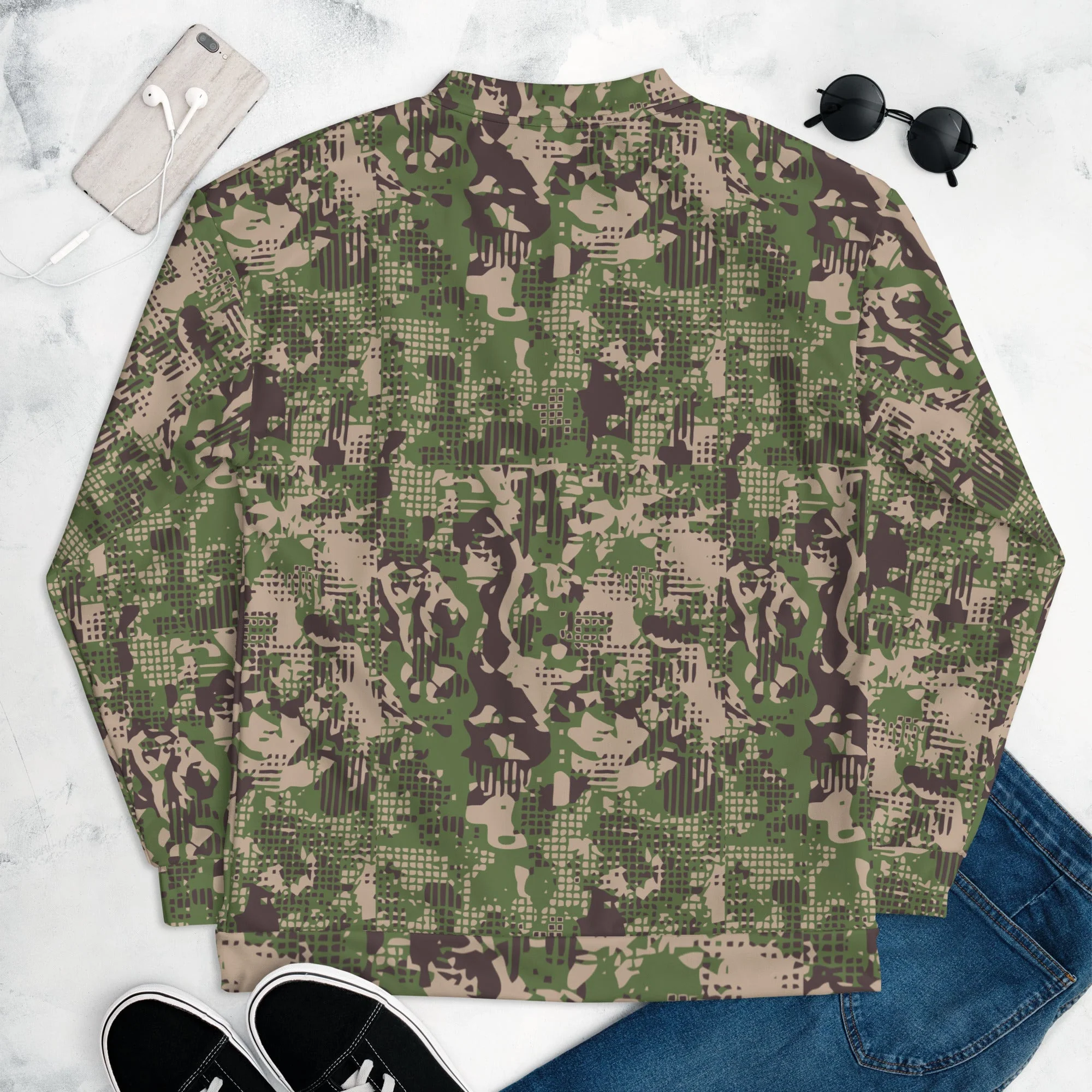Ukrainian Predator CAMO Unisex Bomber Jacket - Image 8