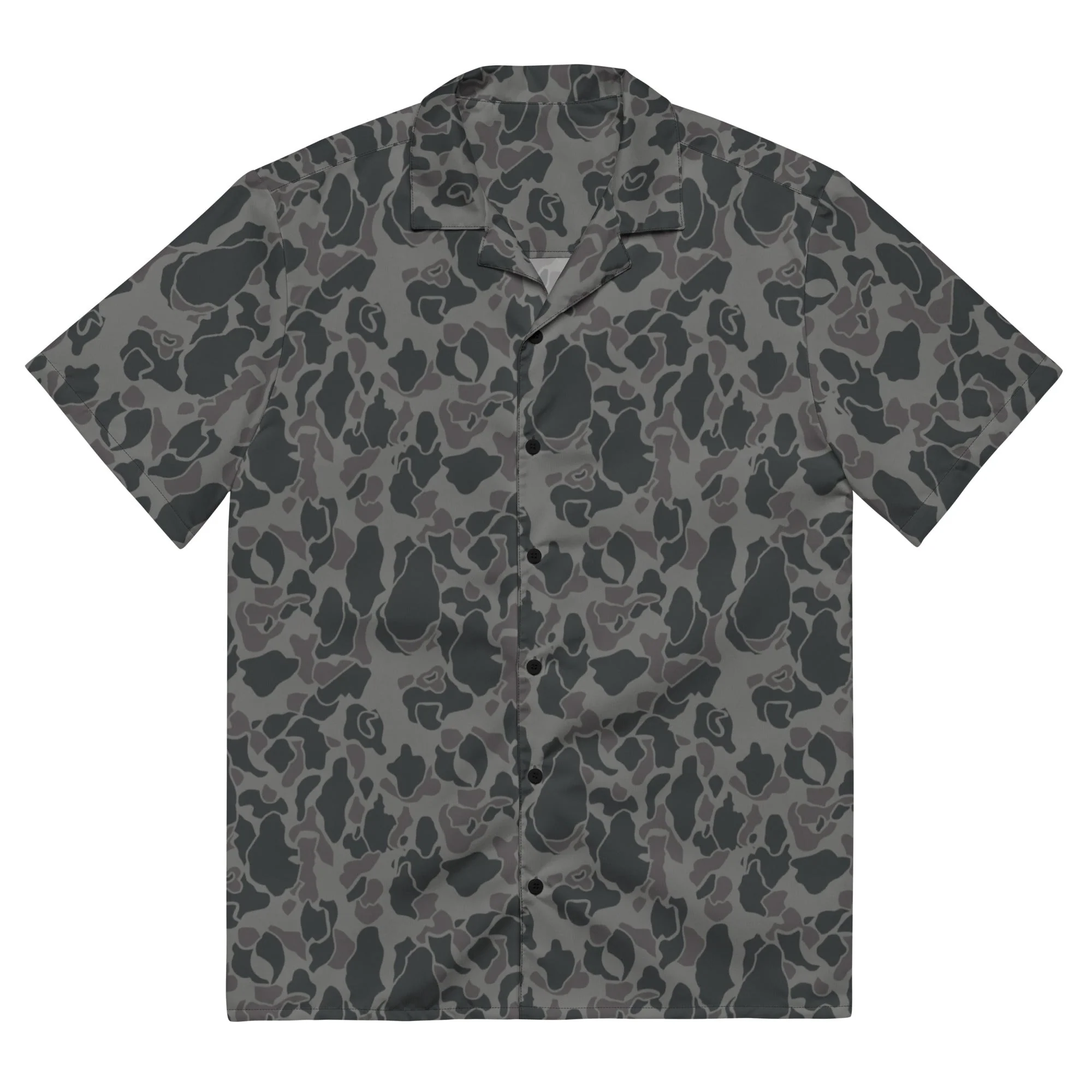 Rambo First Blood Part II Russian Frog Skin Movie CAMO Unisex Short-Sleeve Button Shirt - Image 3