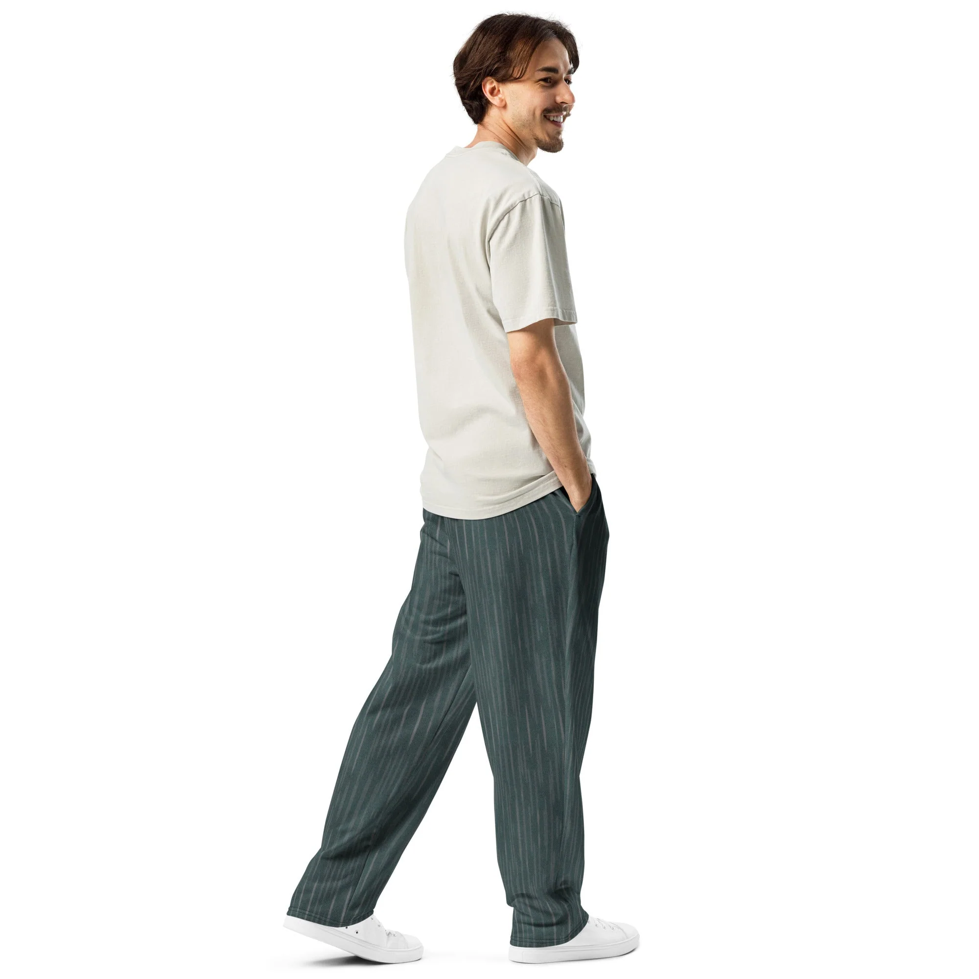 Regenwolke Midnight CAMO Unisex Wide-Leg Joggers - Image 3