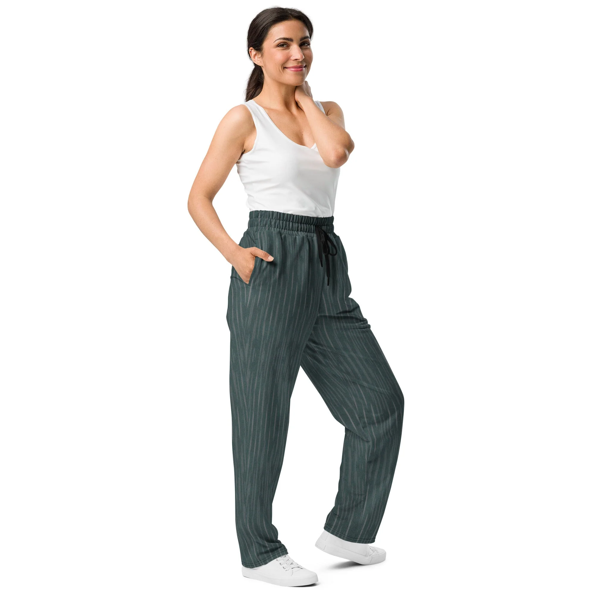 Regenwolke Midnight CAMO Unisex Wide-Leg Joggers - Image 7
