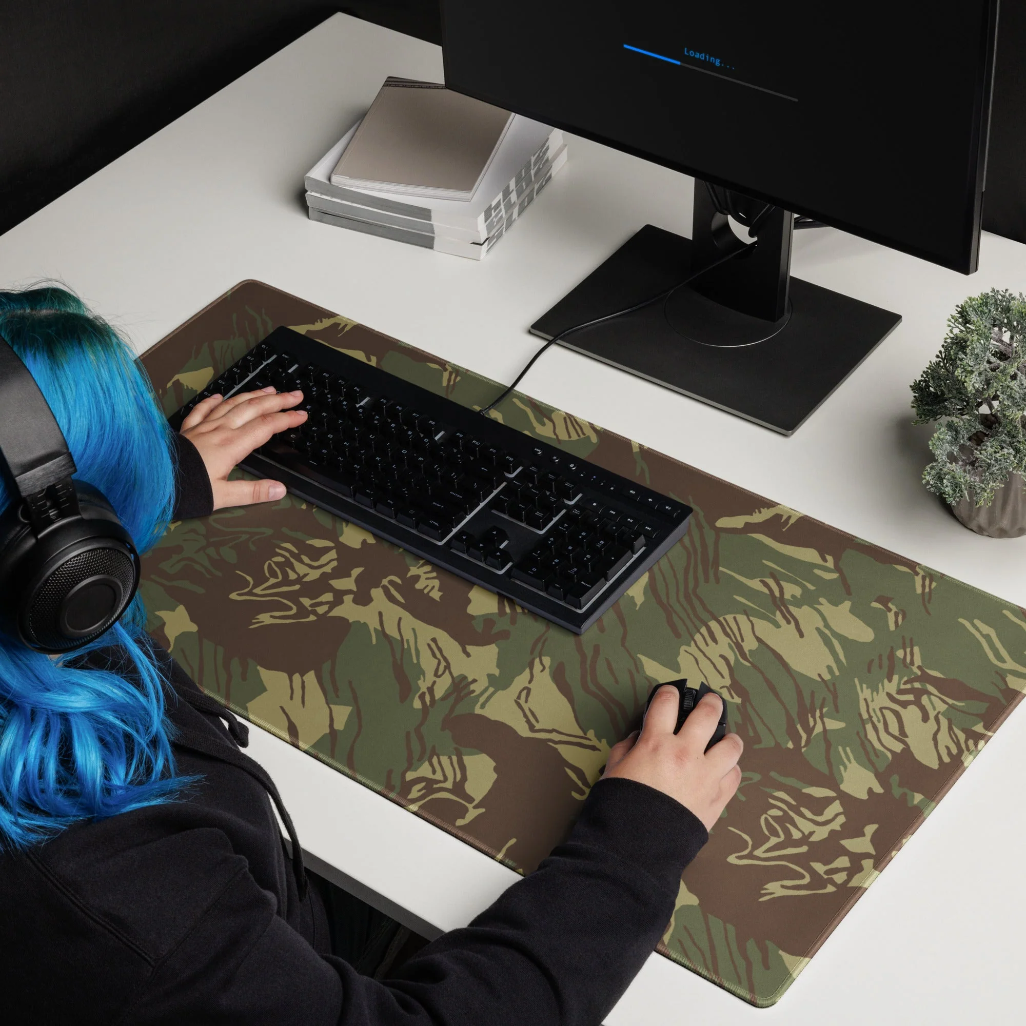 Rhodesian Brushstroke CAMO Universal Large Desk Pad