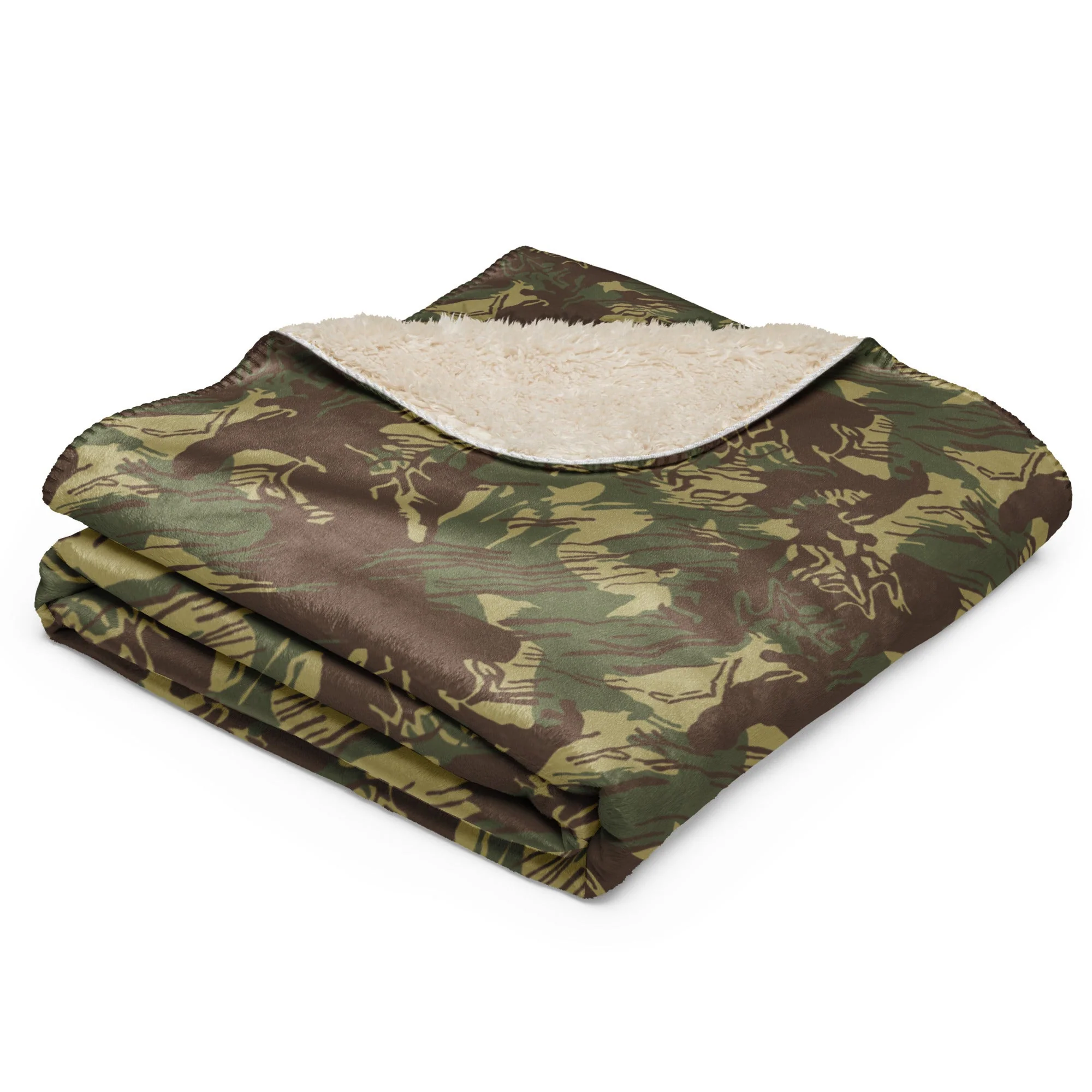 Rhodesian Brushstroke CAMO Sherpa Blanket - Image 3