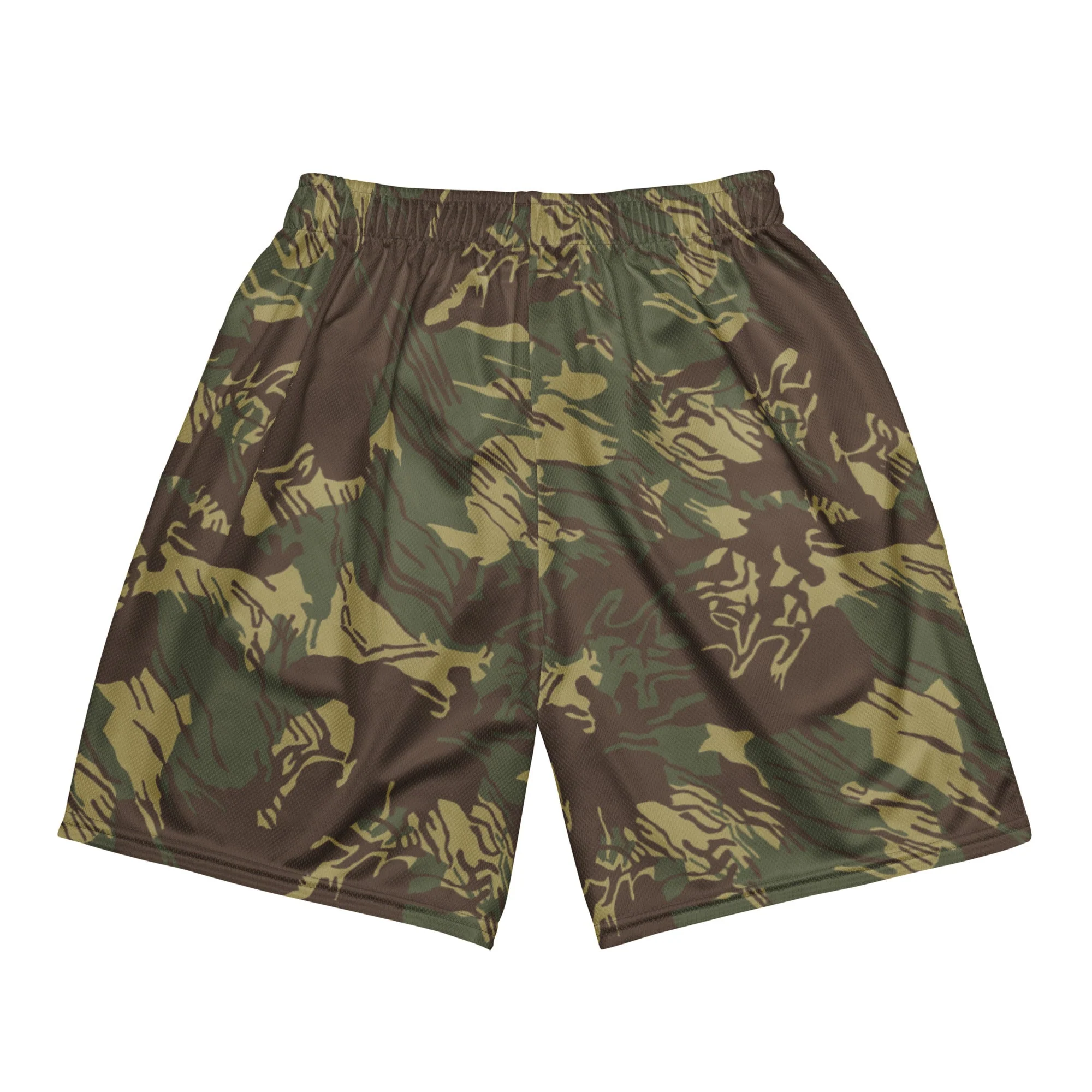 Rhodesian Brushstroke CAMO Unisex Mesh Shorts - Image 5