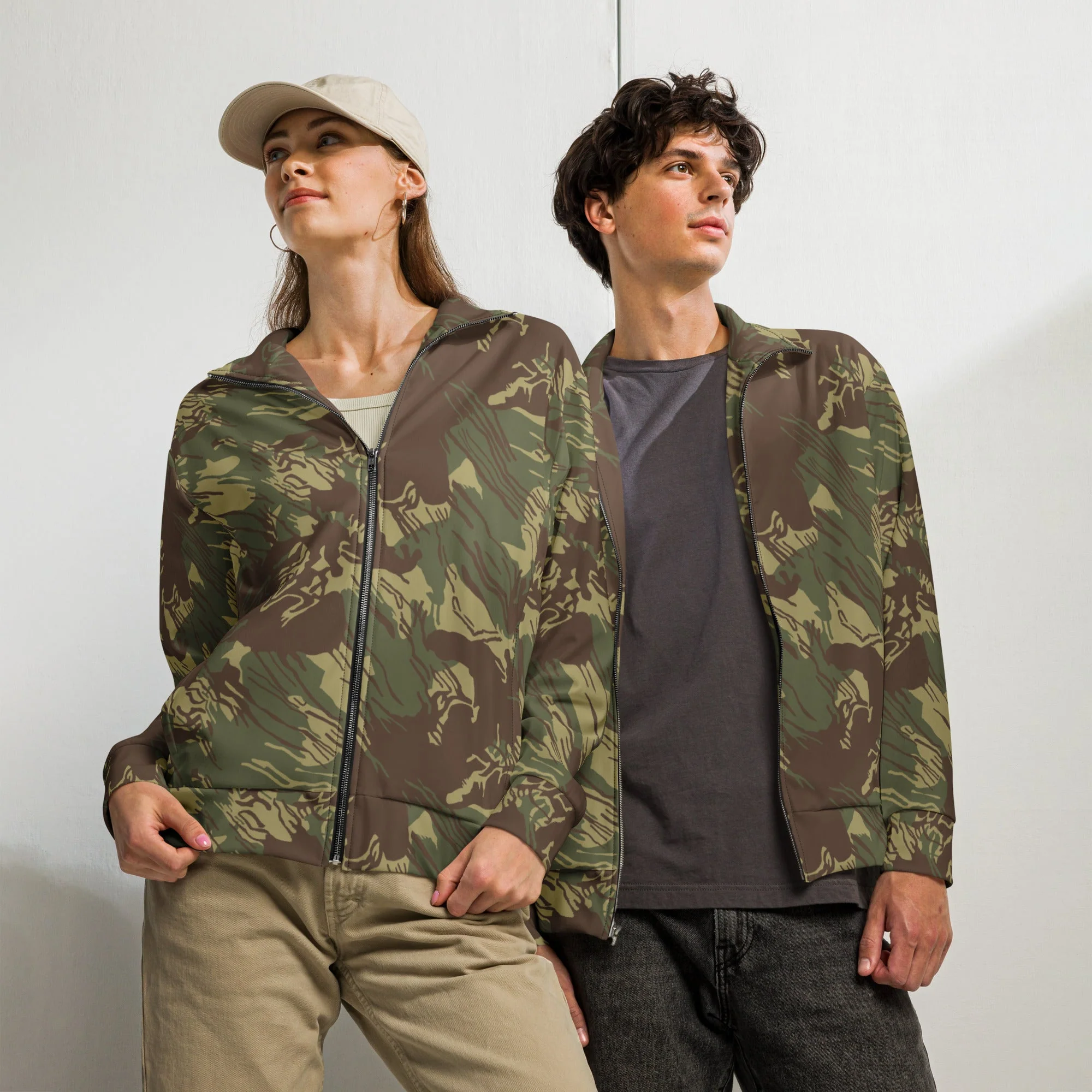Rhodesian Brushstroke CAMO Unisex Track Jacket