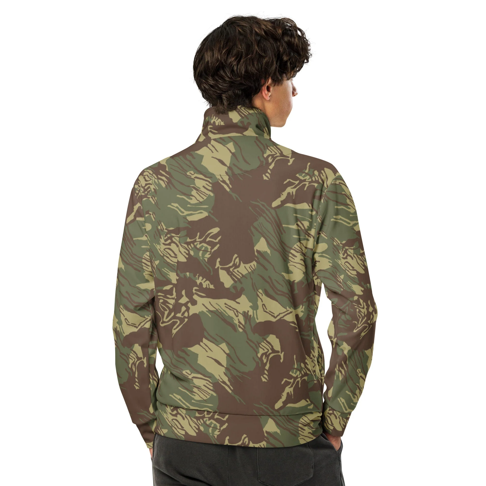 Rhodesian Brushstroke CAMO Unisex Track Jacket - Image 11