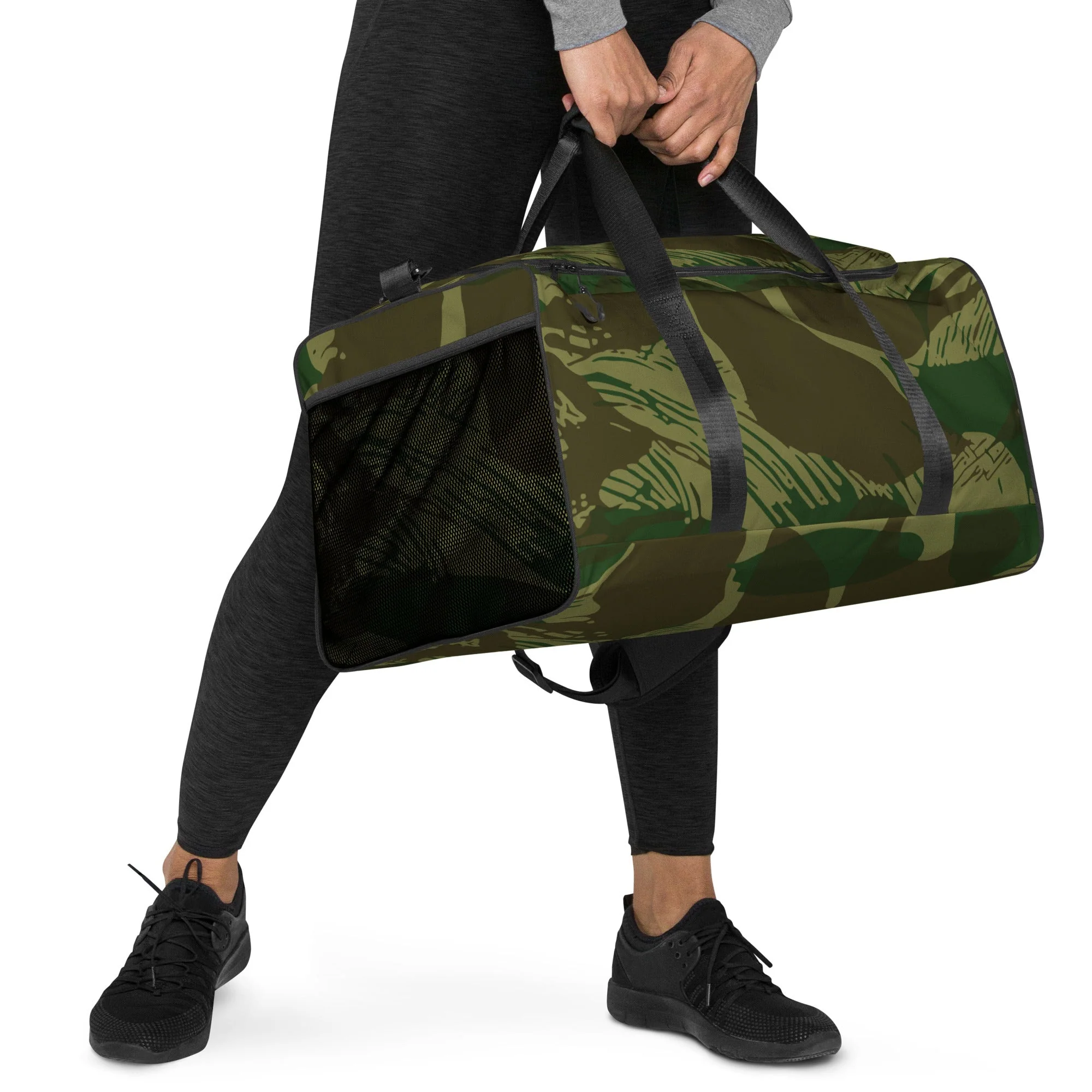 Congo Brushstroke CAMO Duffle Bag - Image 8