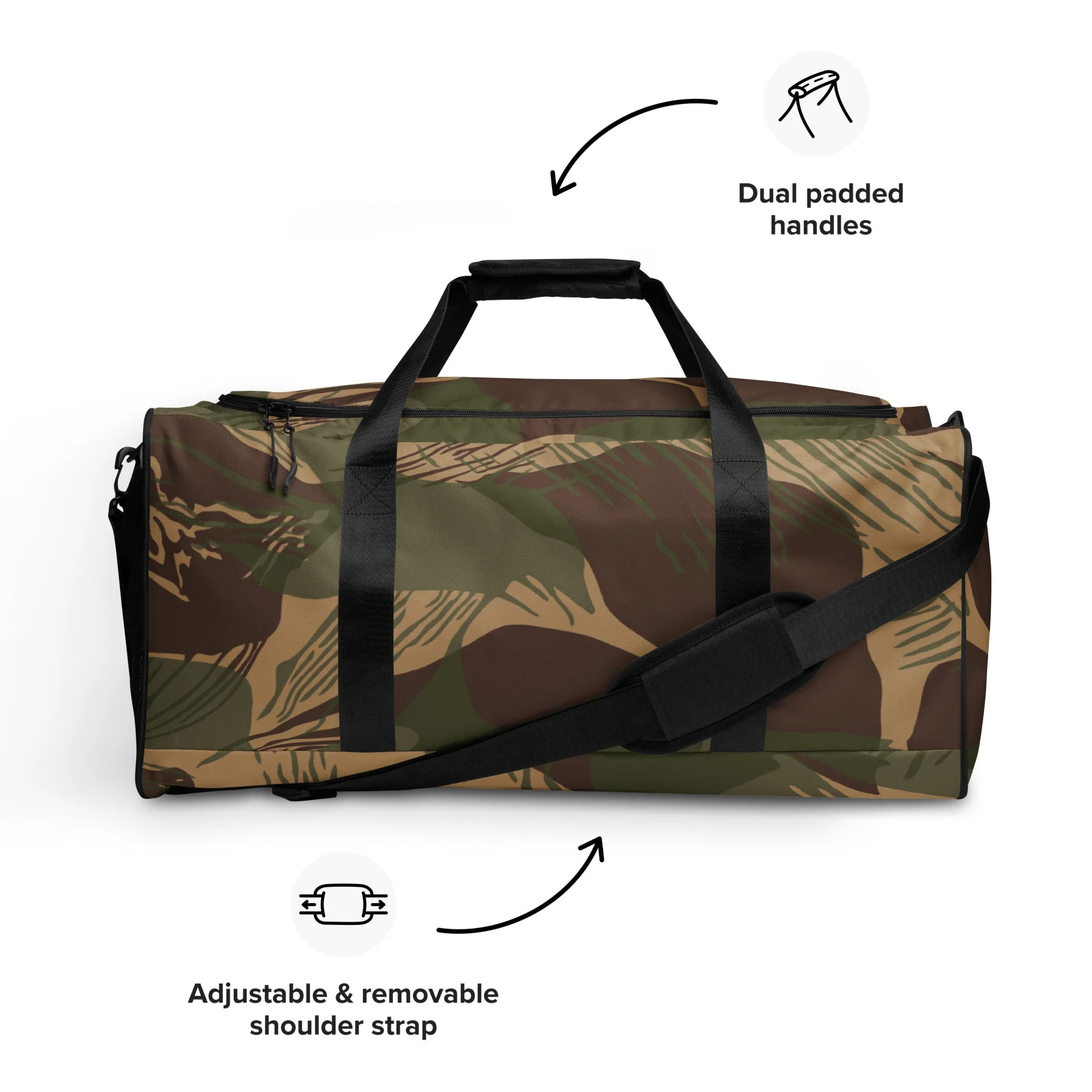 Rhodesian Brushstroke Multi-terrain CAMO Duffle Bag - Image 3