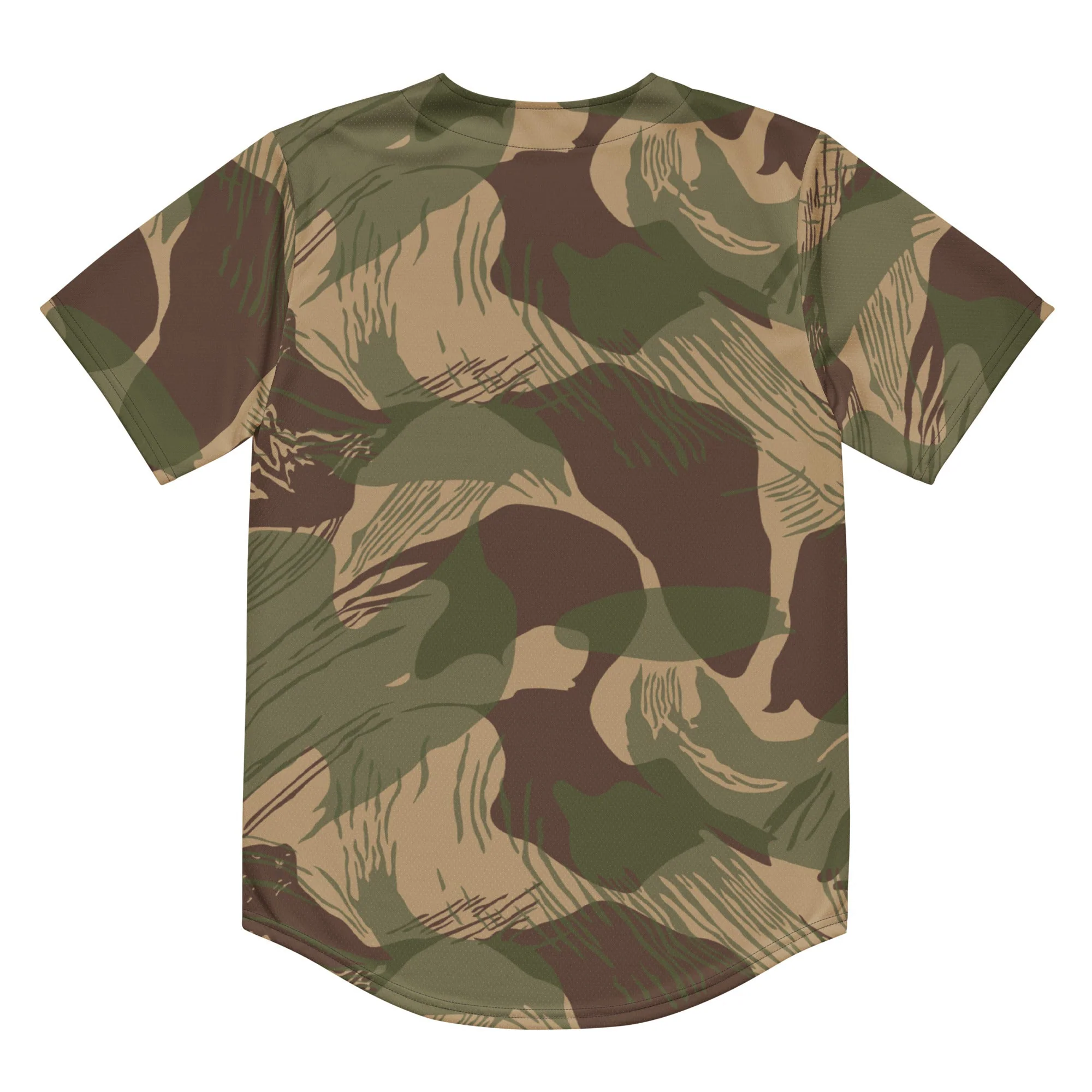 Rhodesian Brushstroke Multi-terrain CAMO Unisex Baseball Jersey - Image 13