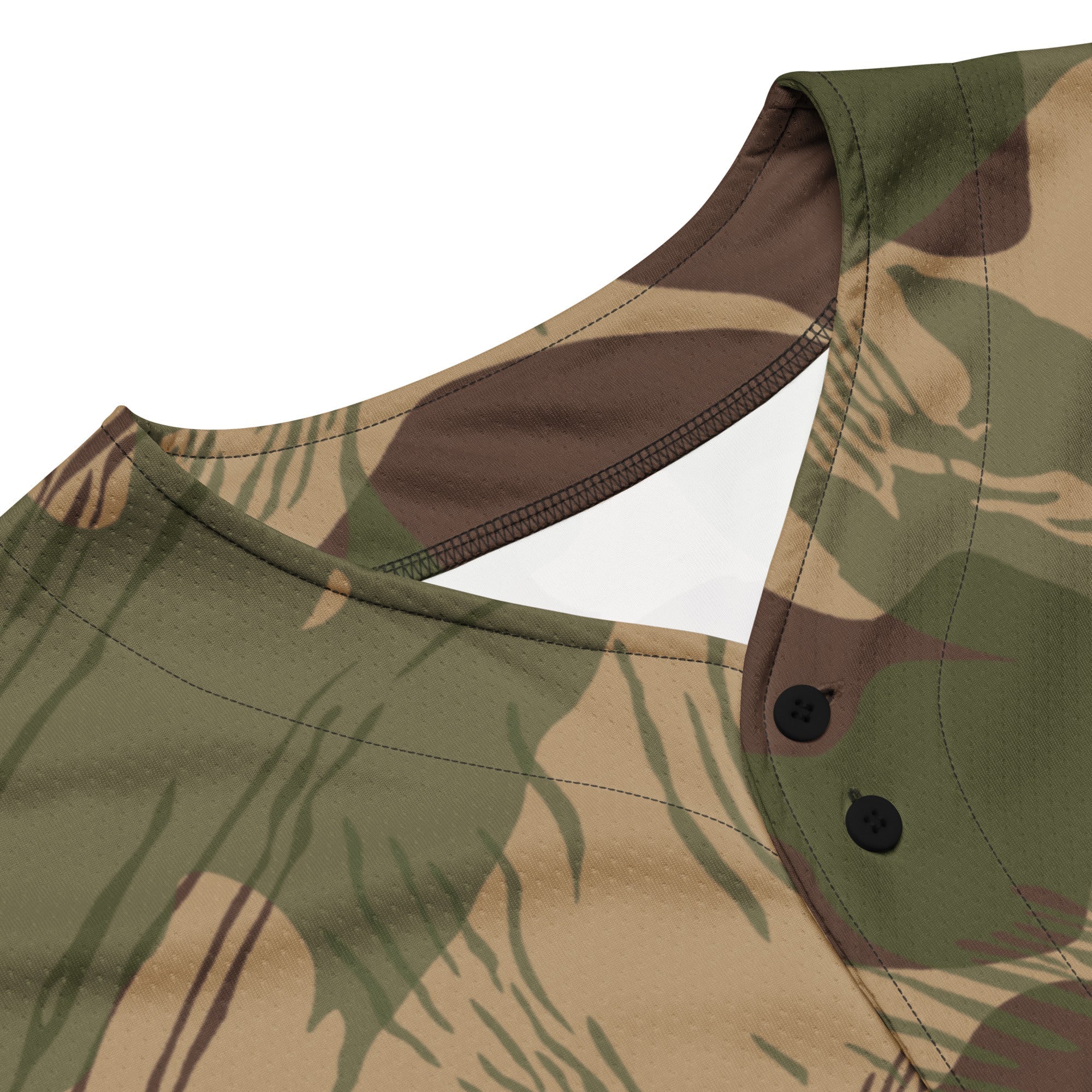 Rhodesian Brushstroke Multi-terrain CAMO Unisex Baseball Jersey - Image 15