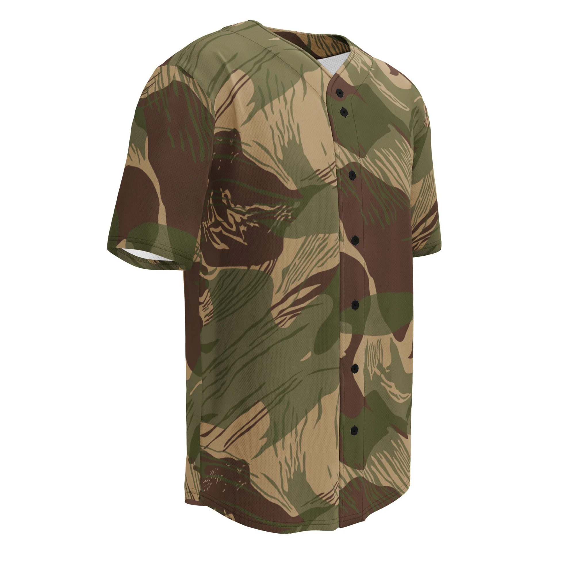 Rhodesian Brushstroke Multi-terrain CAMO Unisex Baseball Jersey - Image 7