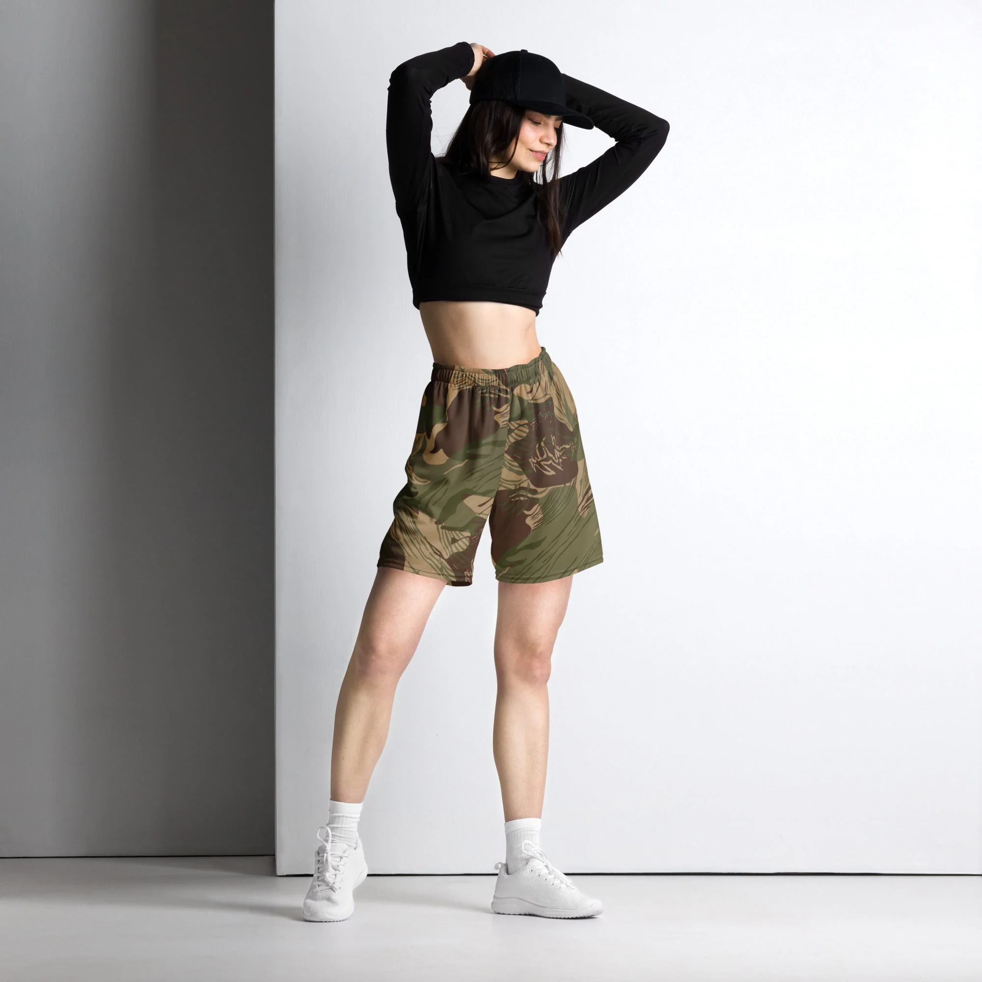 Rhodesian Brushstroke Multi-terrain CAMO Unisex Mesh Shorts - Image 4