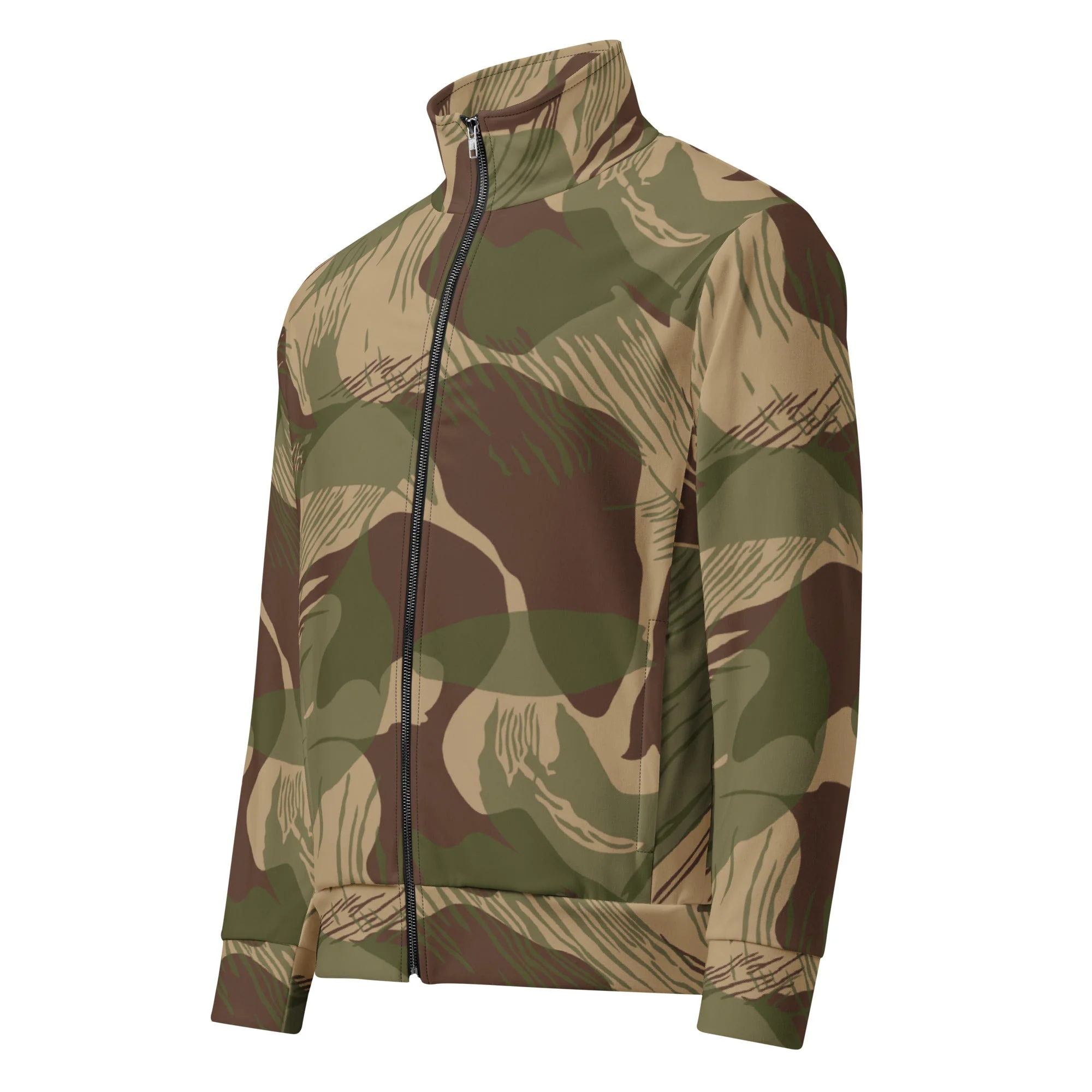 Rhodesian Brushstroke Multi-terrain CAMO Unisex Track Jacket - Image 2
