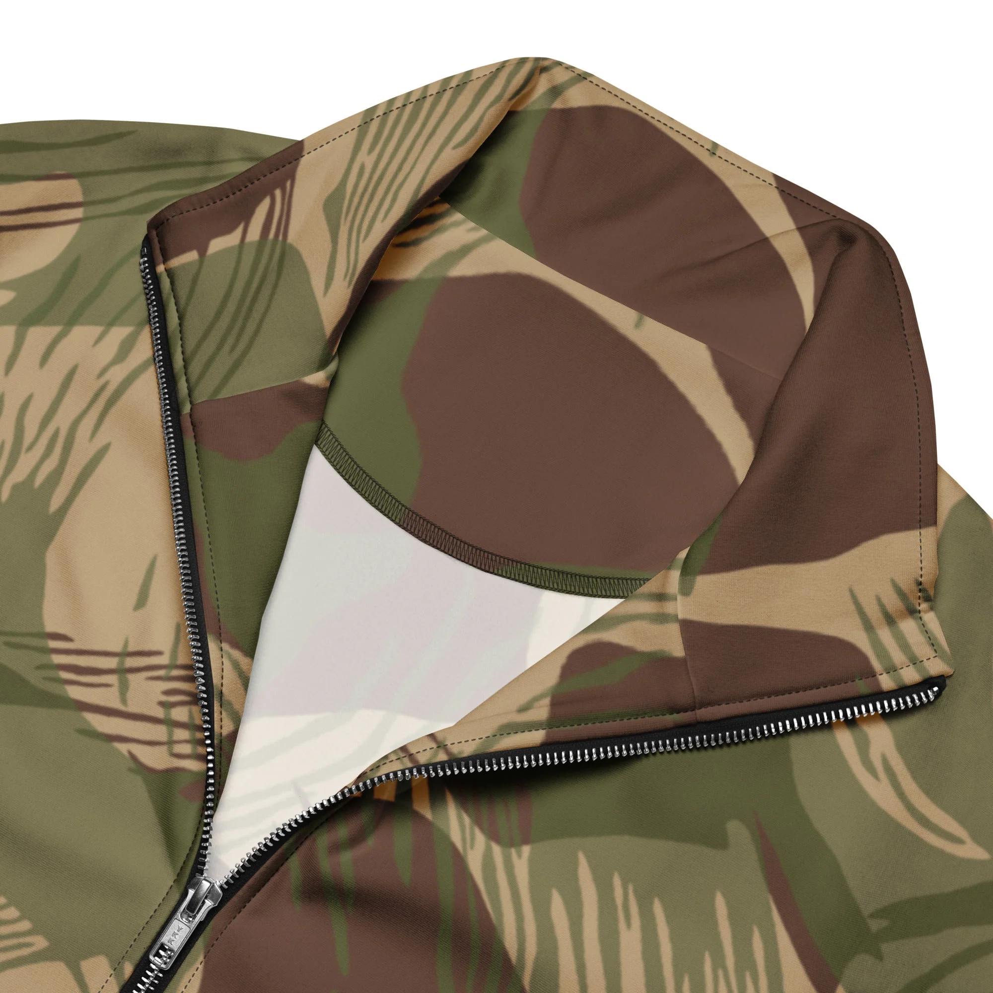 Rhodesian Brushstroke Multi-terrain CAMO Unisex Track Jacket - Image 3