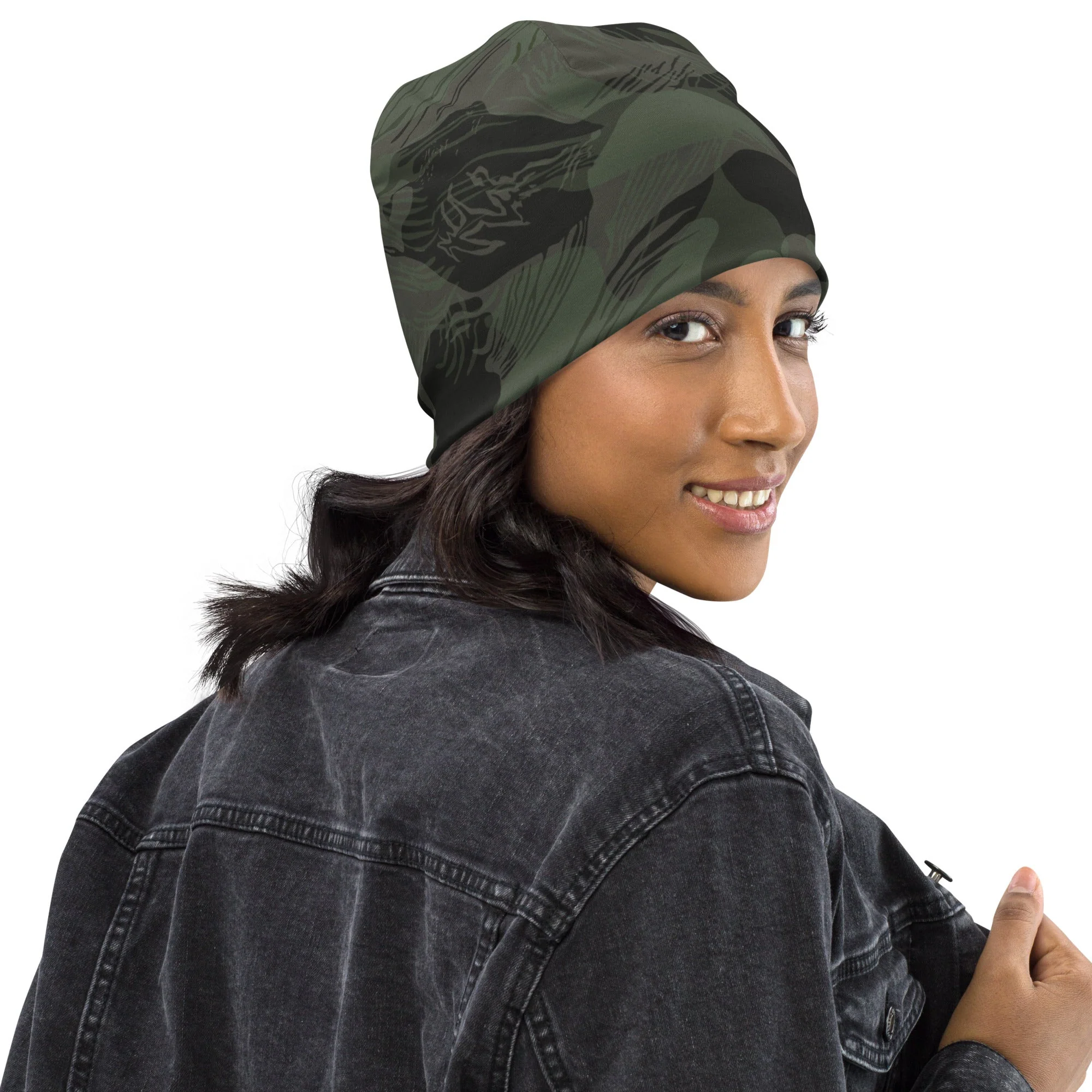 Rhodesian Brushstroke Night CAMO Beanie - Image 2
