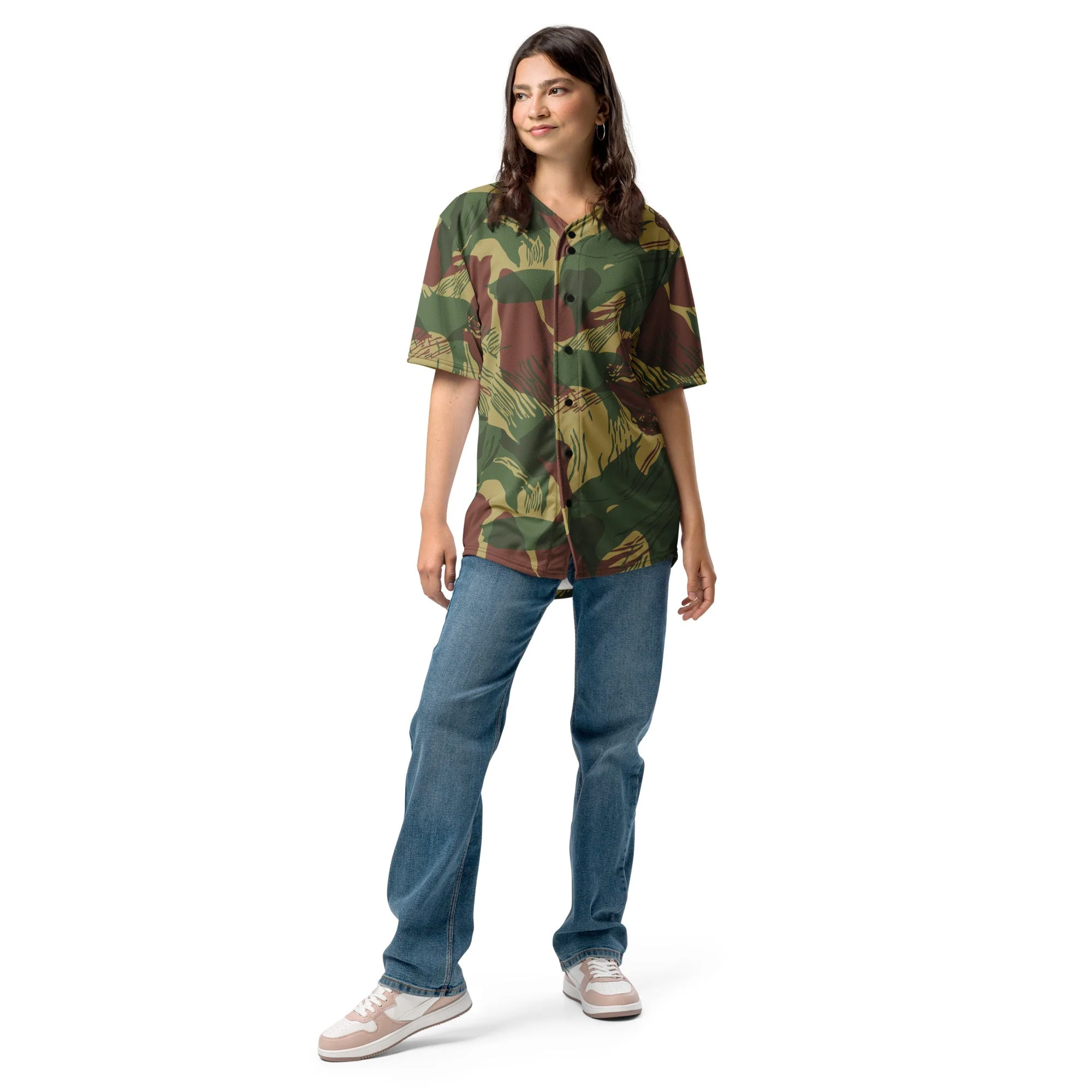 Rhodesian Brushstroke Sunburst CAMO Unisex Baseball Jersey - Image 11
