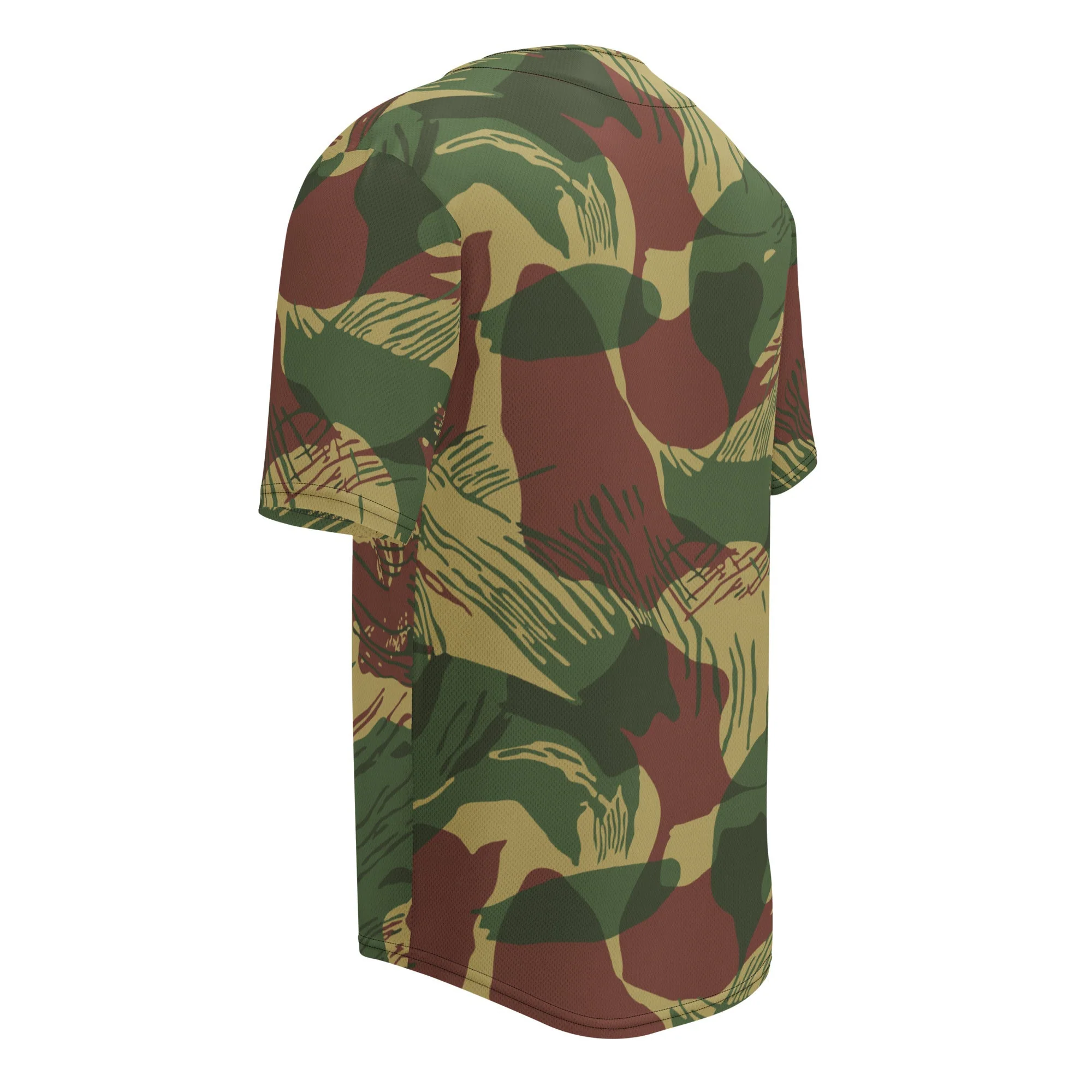 Rhodesian Brushstroke Sunburst CAMO Unisex Baseball Jersey - Image 6