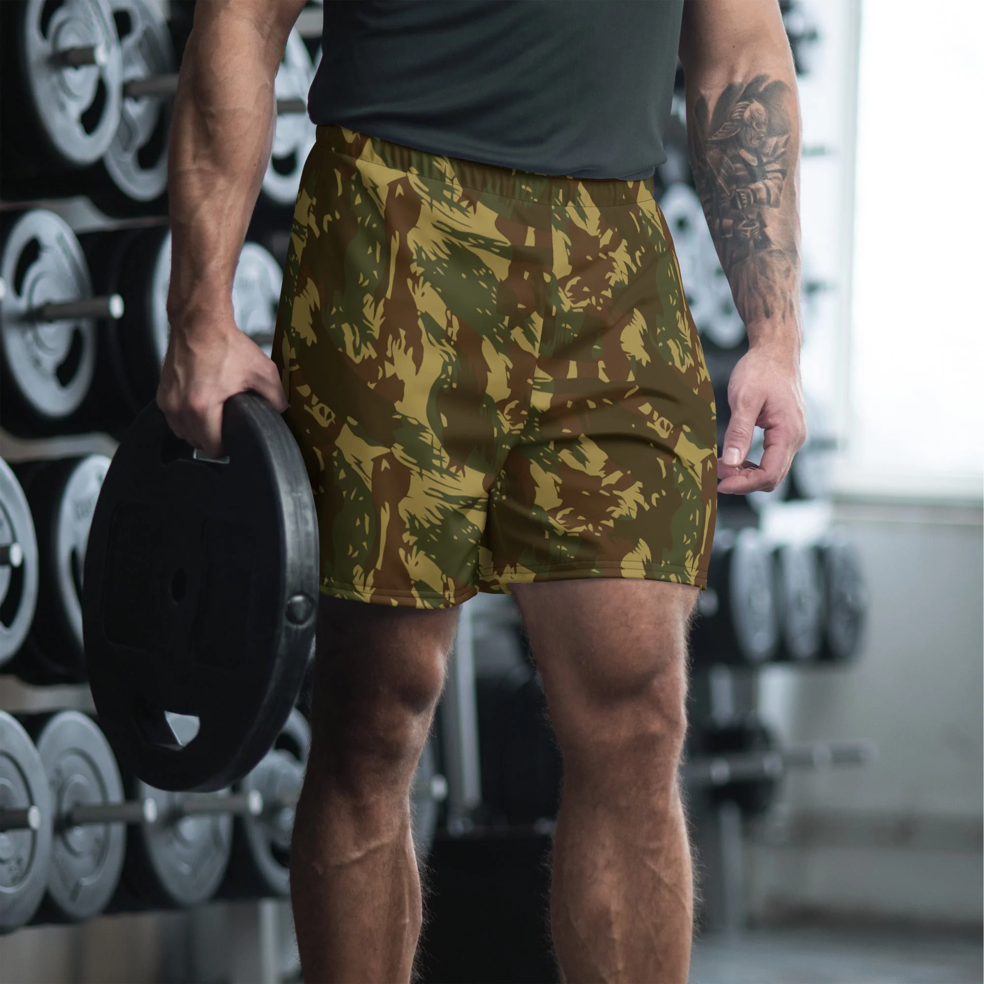 Rhodesian Brushstroke Transkei CAMO Unisex Athletic Long Shorts